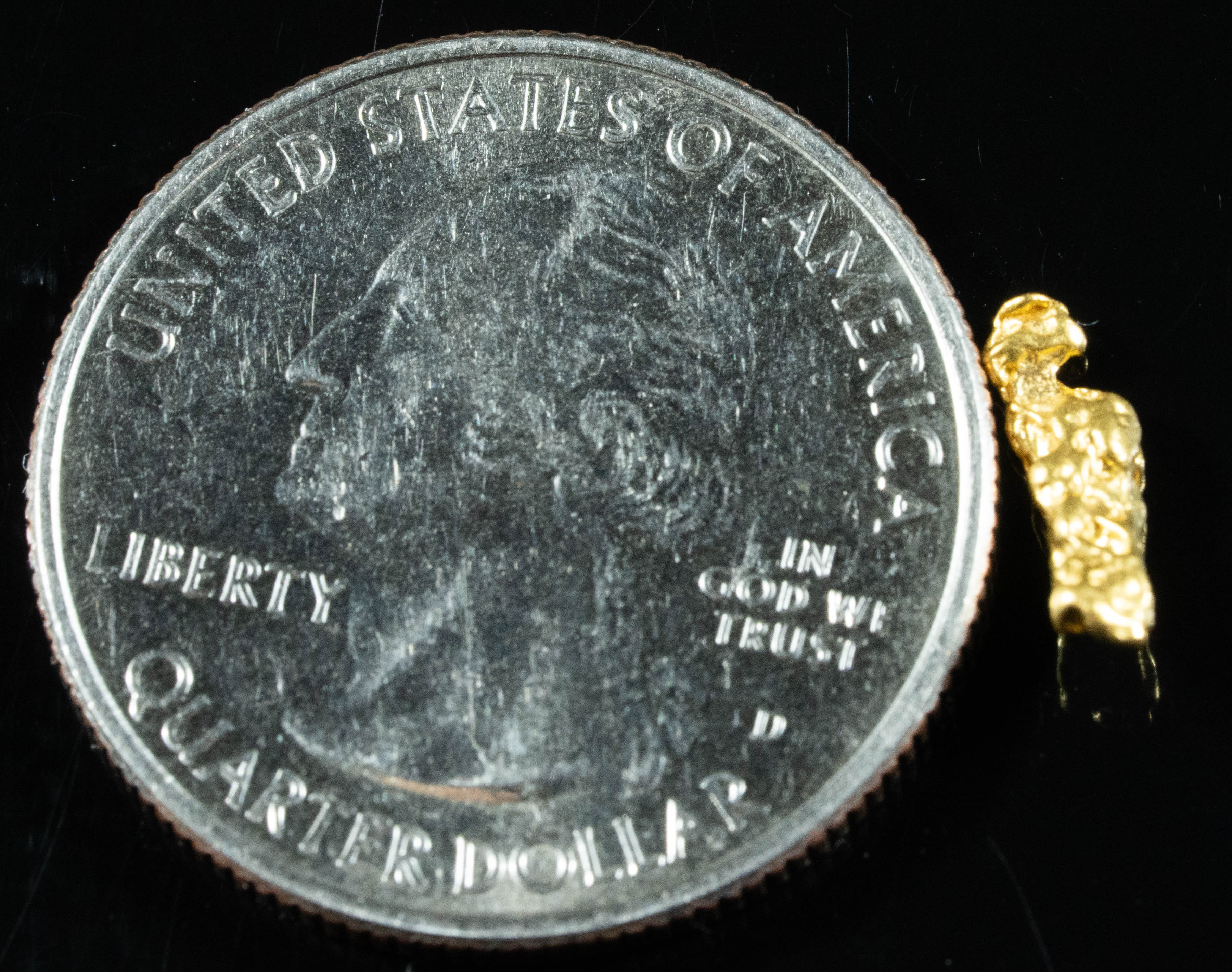 #874 Natural Gold Nugget Australian .57 Grams Genuine