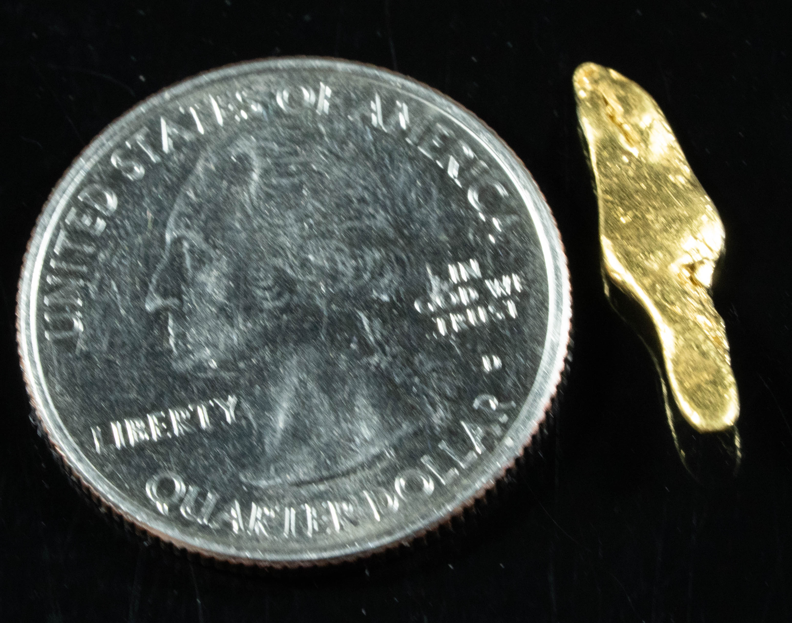 #108 Alaskan BC Natural Gold Nugget .96 Grams Genuine