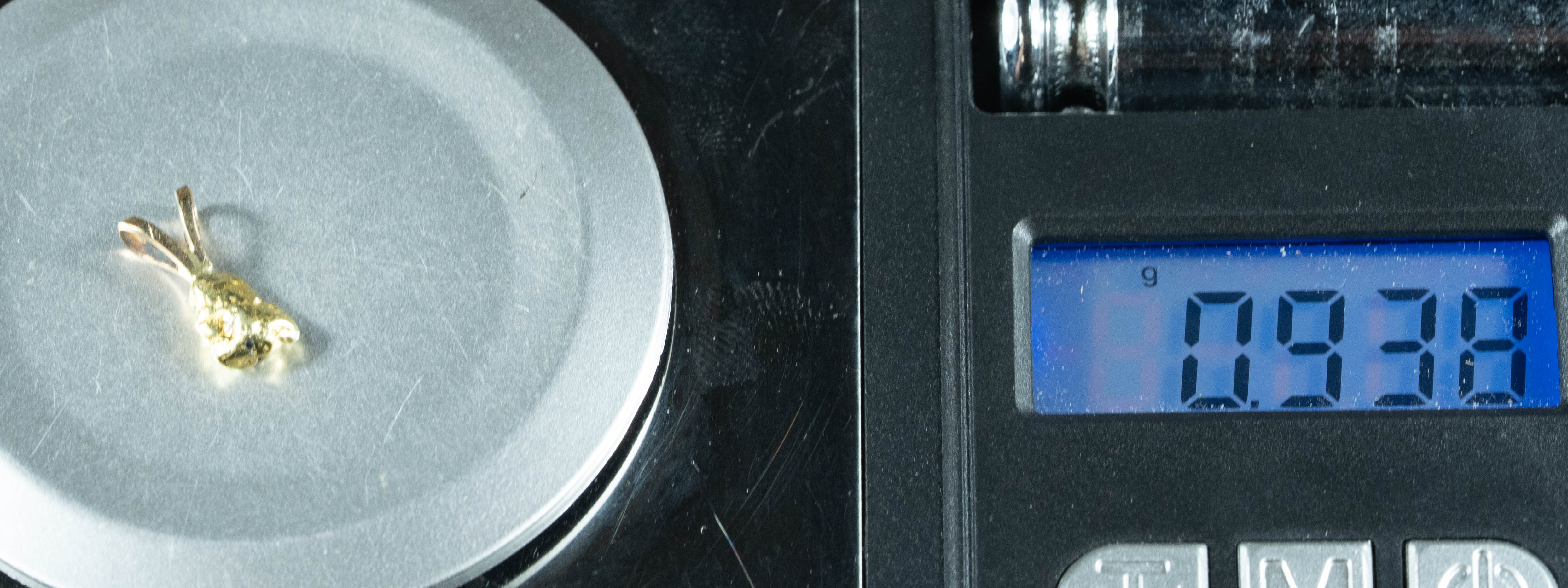 #570 Alaskan-Yukon BC Natural Gold Nugget Pendant .93 Grams Authentic