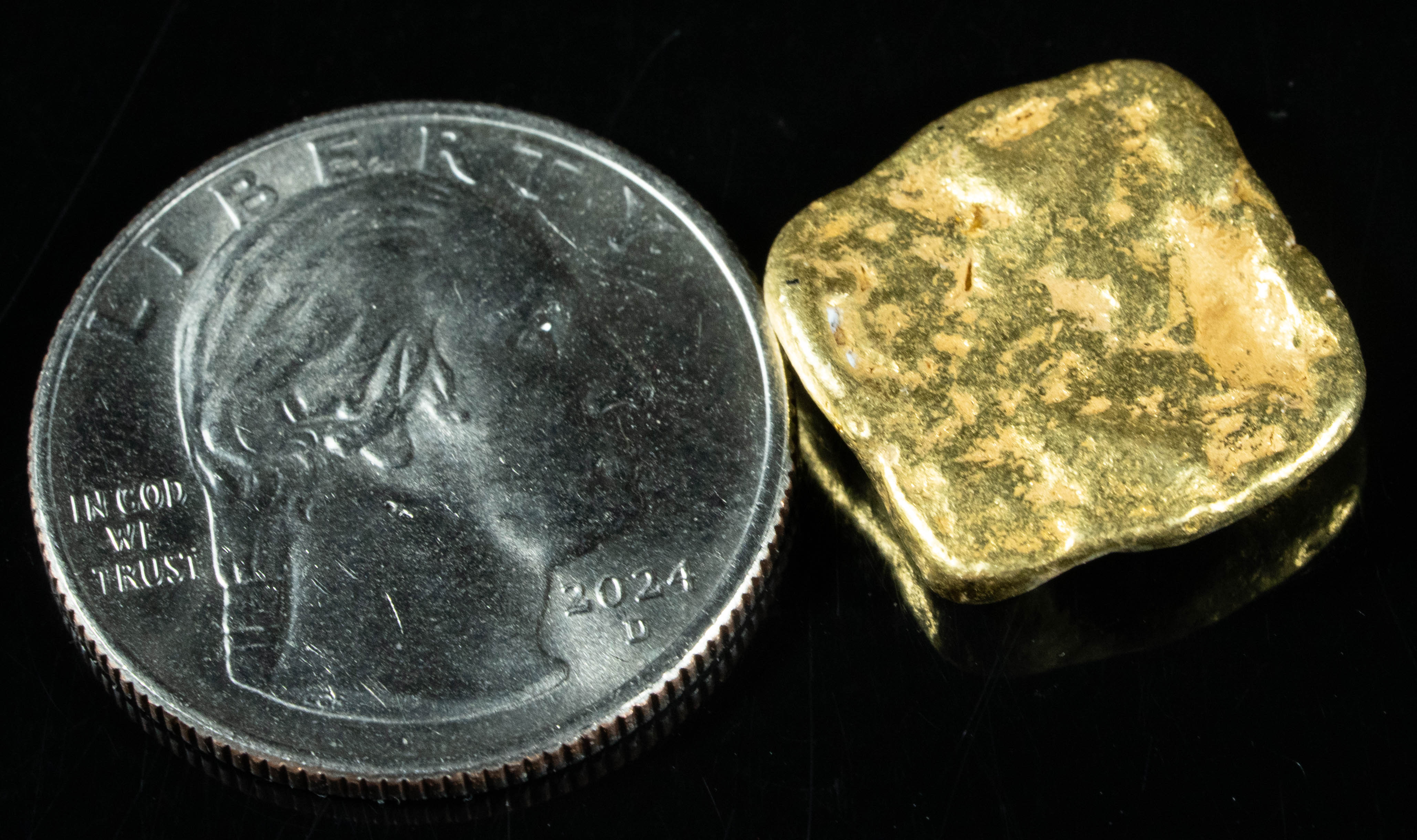 #362 Alaskan BC Natural Gold Nugget 9.88 Grams Genuine