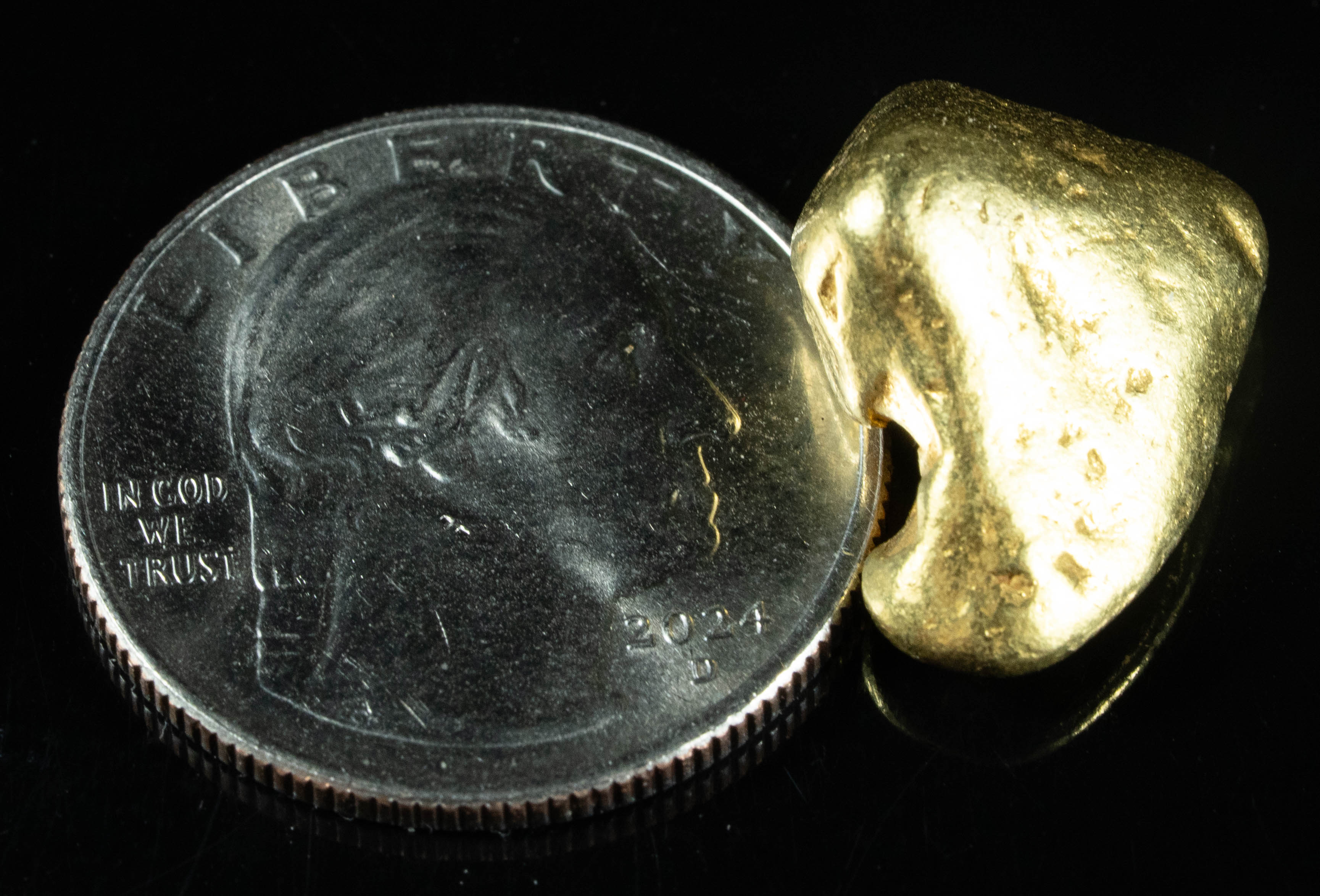 #366 Alaskan BC Natural Gold Nugget 14.18 Grams Genuine