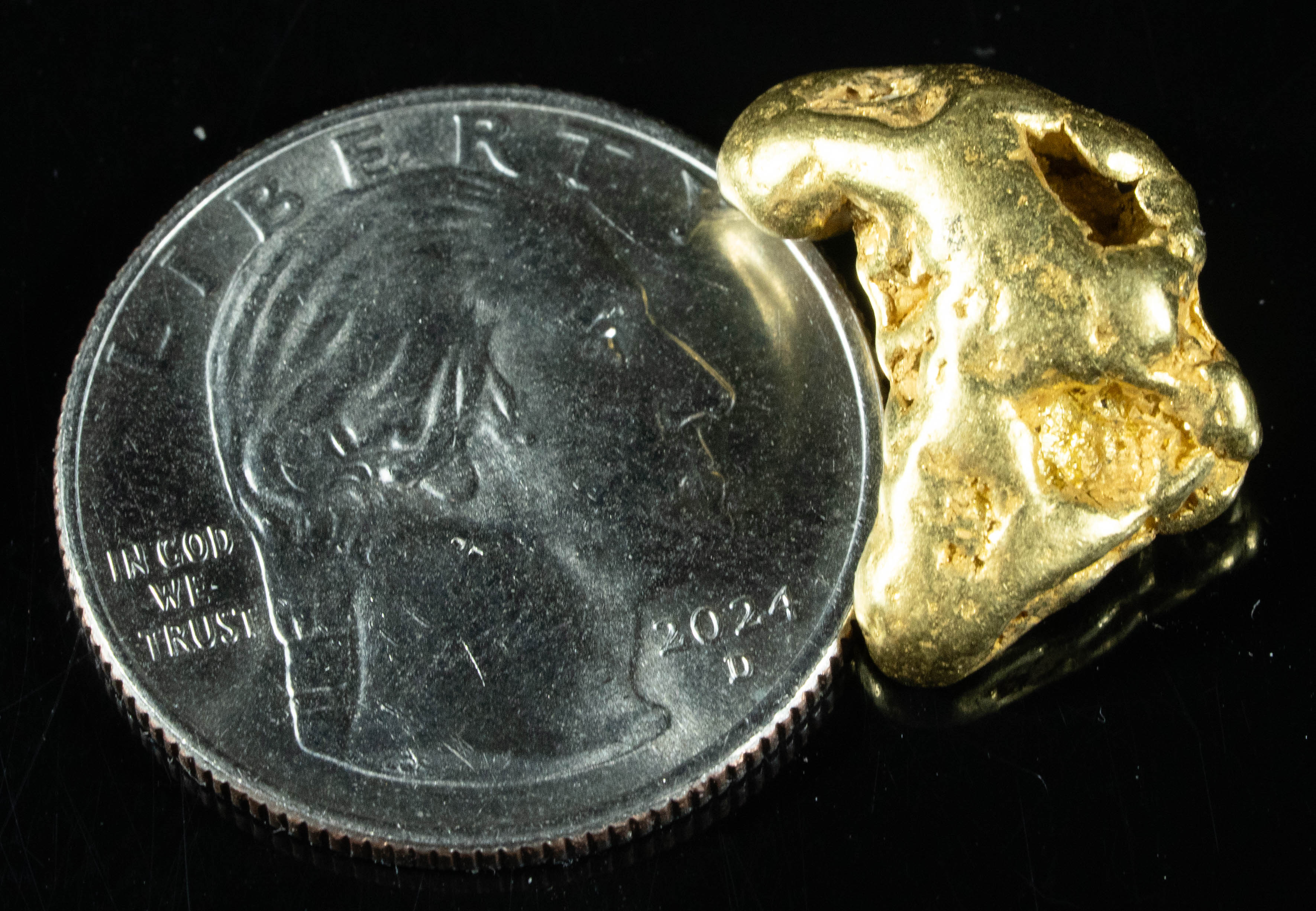 #396 Alaskan BC Natural Gold Nugget 9.05 Grams Genuine