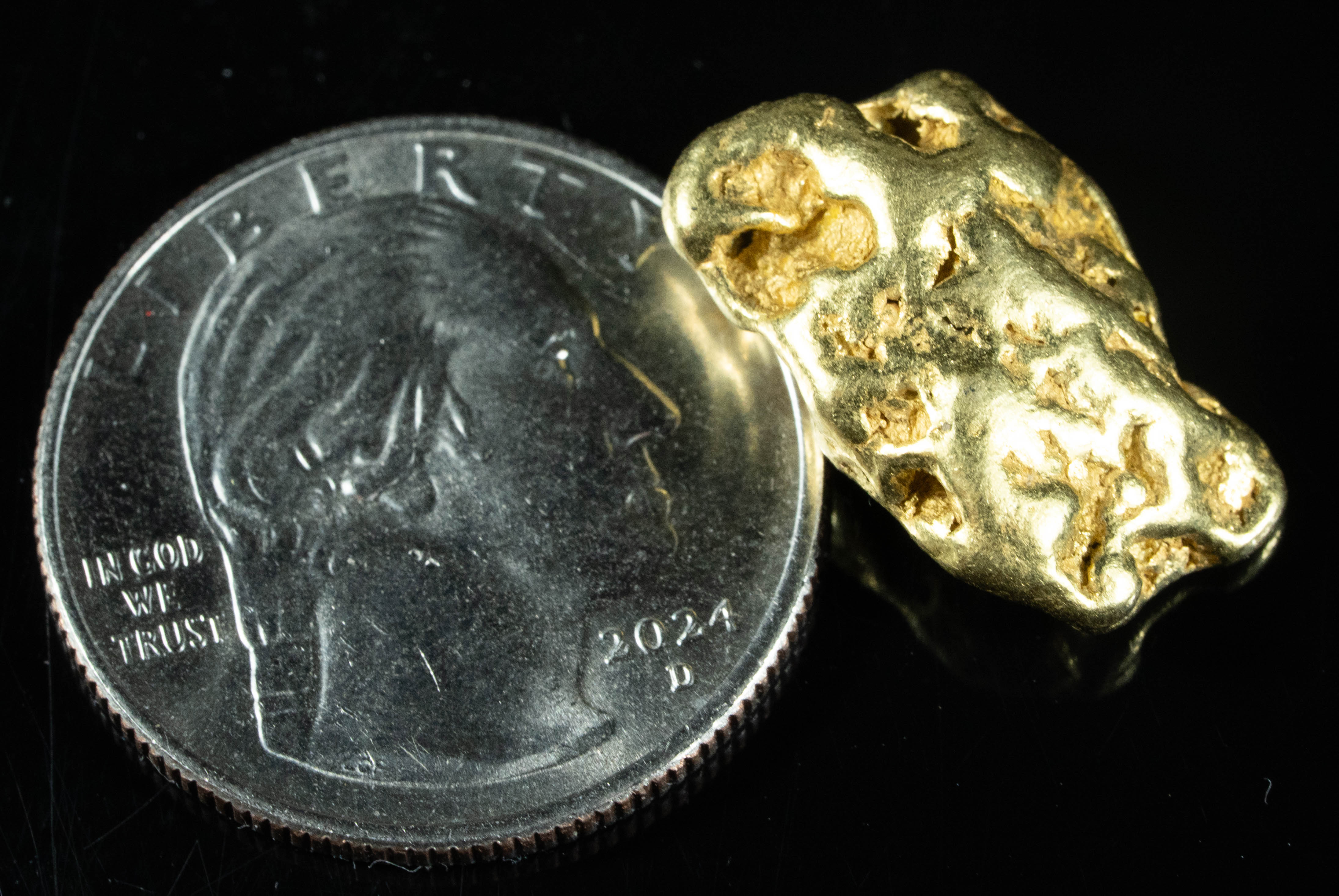 #411 Alaskan BC Natural Gold Nugget 8.29 Grams Genuine