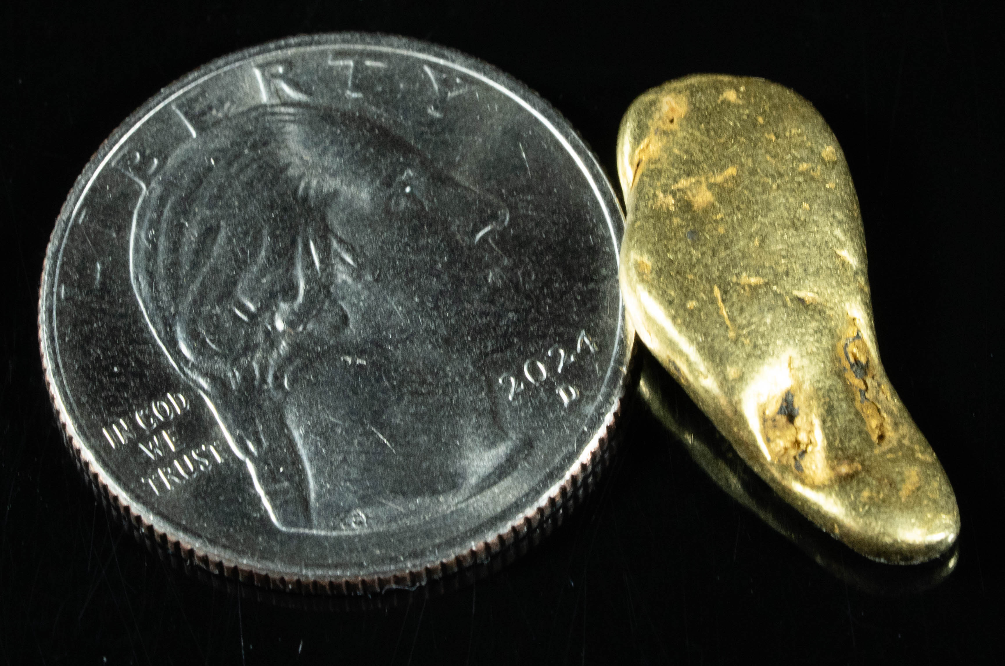 #412 Alaskan BC Natural Gold Nugget 7.14 Grams Genuine