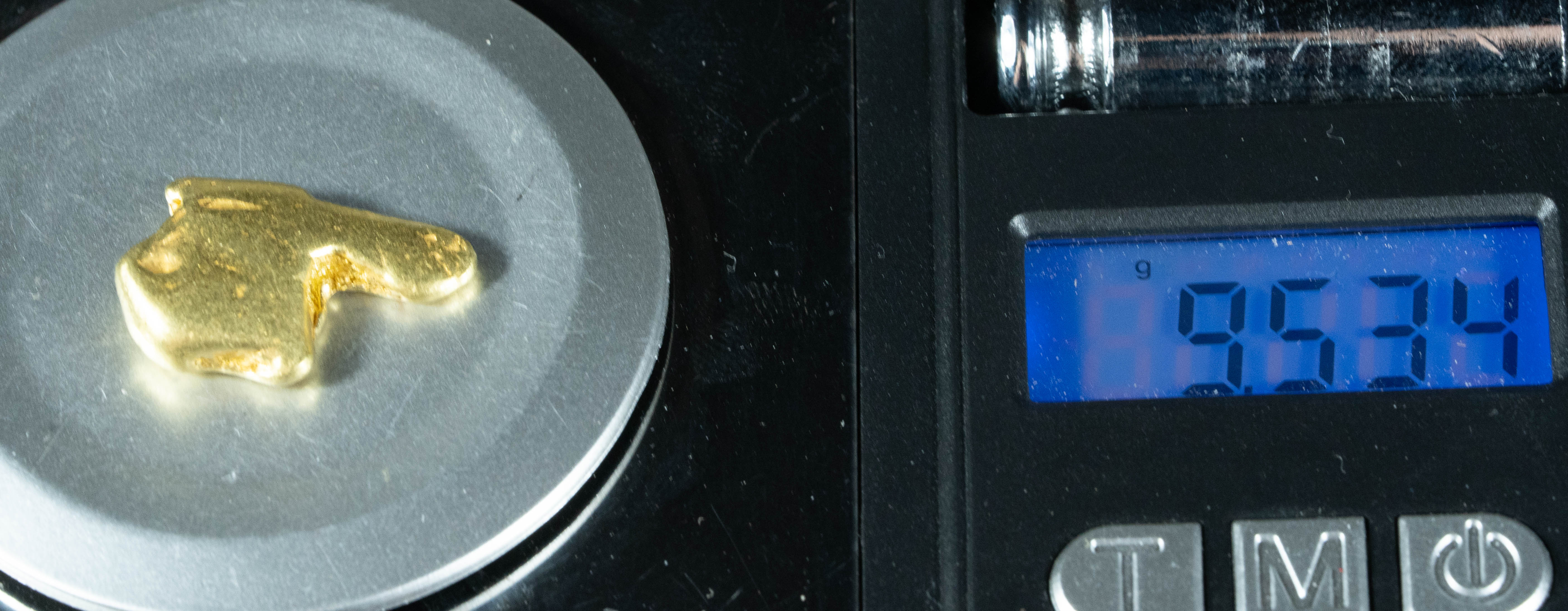 #414 Alaskan BC Natural Gold Nugget 9.53 Grams Genuine