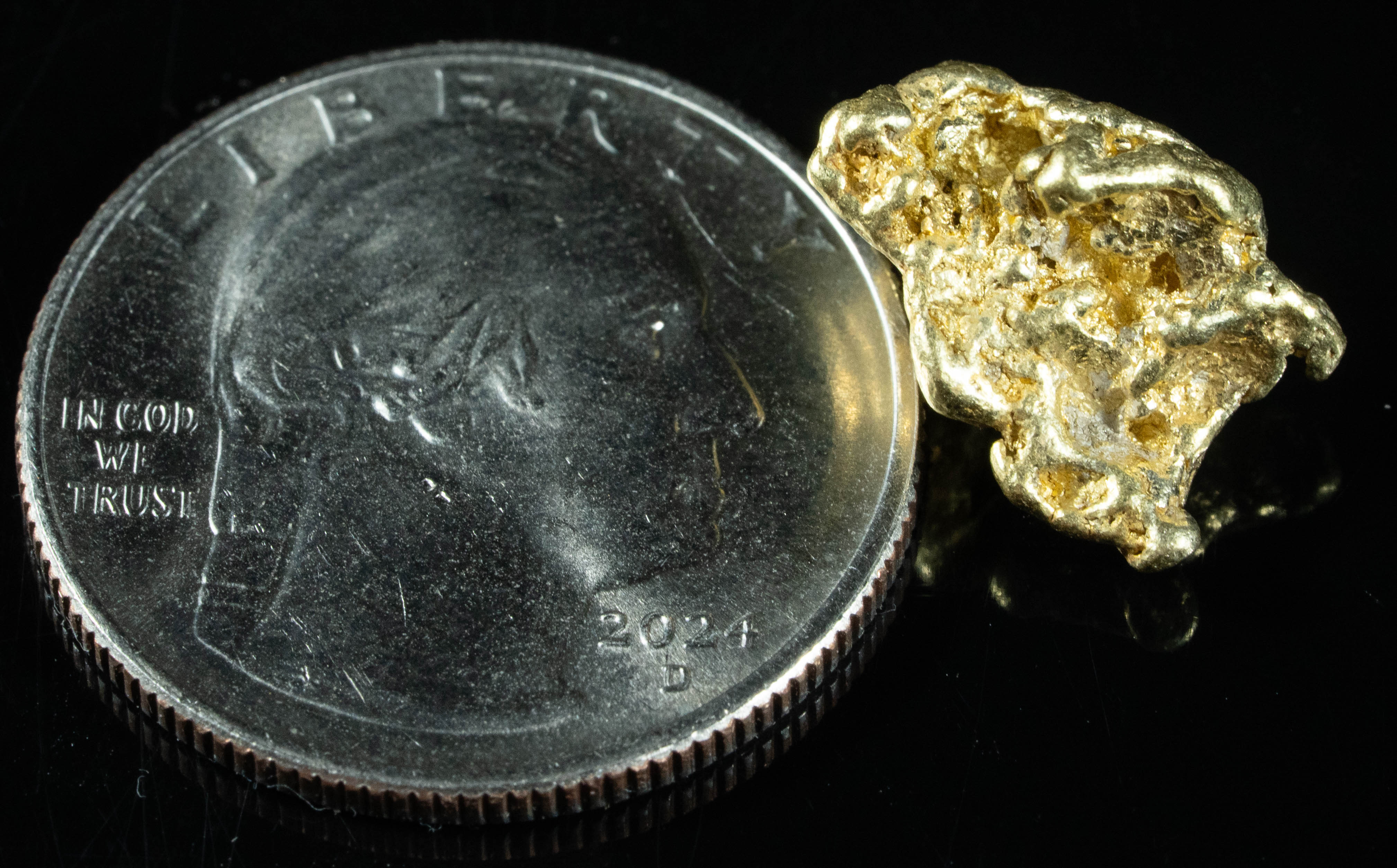 #415 Alaskan BC Natural Gold Nugget 5.08 Grams Genuine