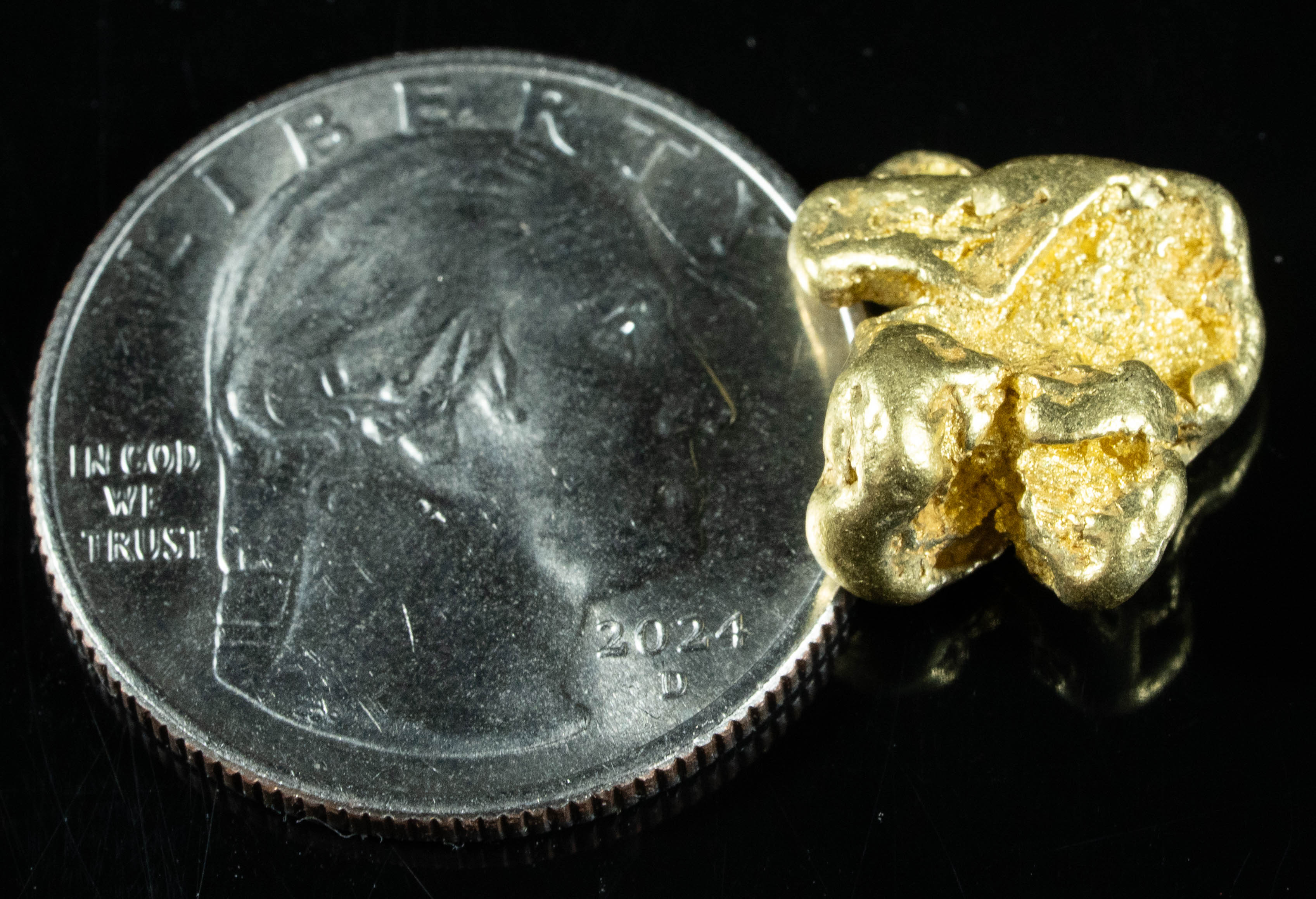 #416 Alaskan BC Natural Gold Nugget 5.49 Grams Genuine