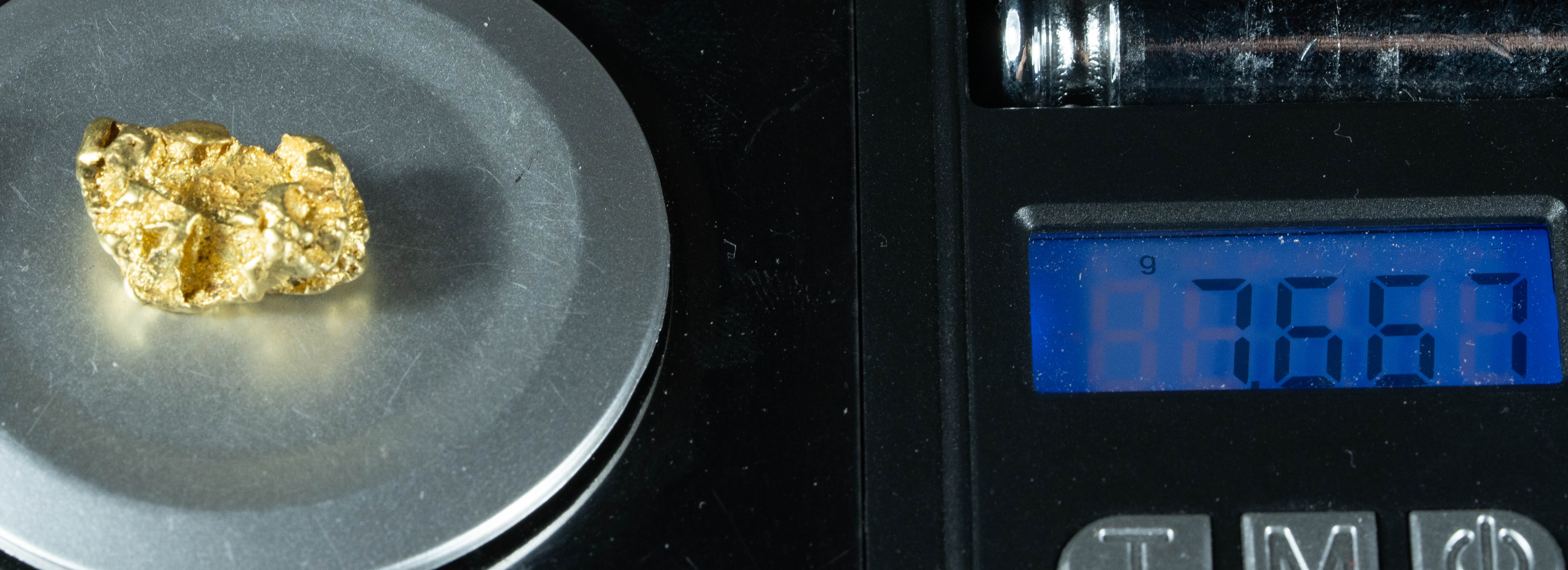 #417 Alaskan BC Natural Gold Nugget 7.66 Grams Genuine