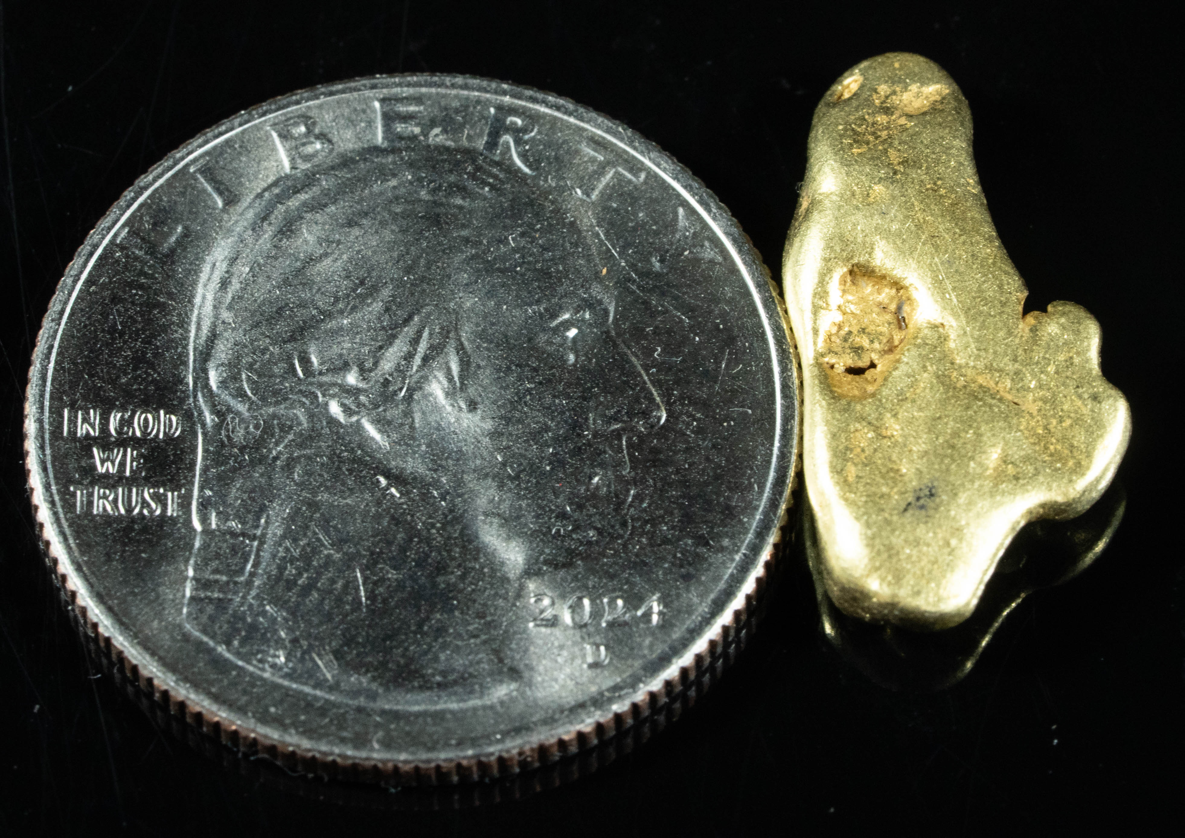 #418 Alaskan BC Natural Gold Nugget 5.47 Grams Genuine