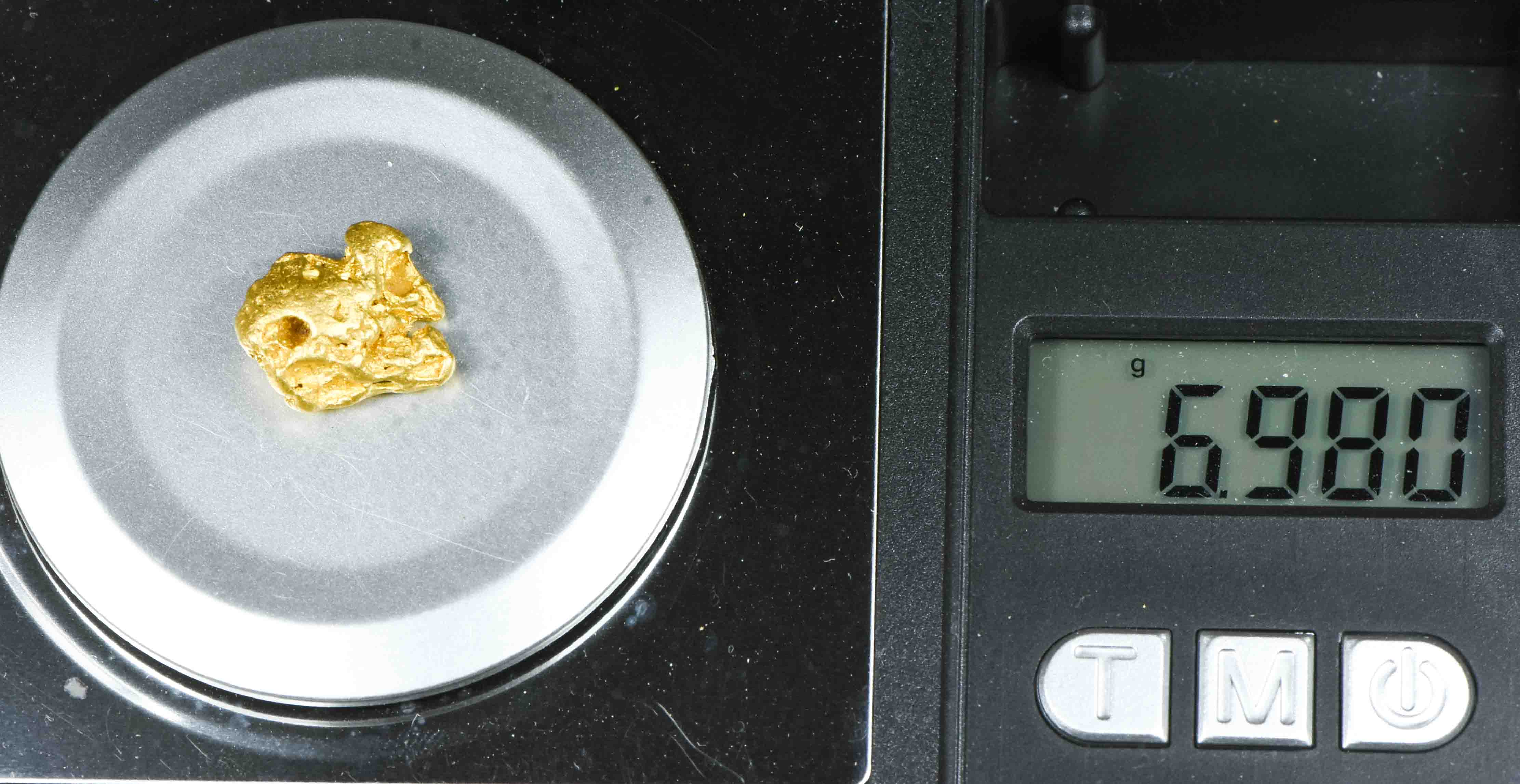 #1076 Natural Gold Nugget Australian 6.98 Grams Genuine