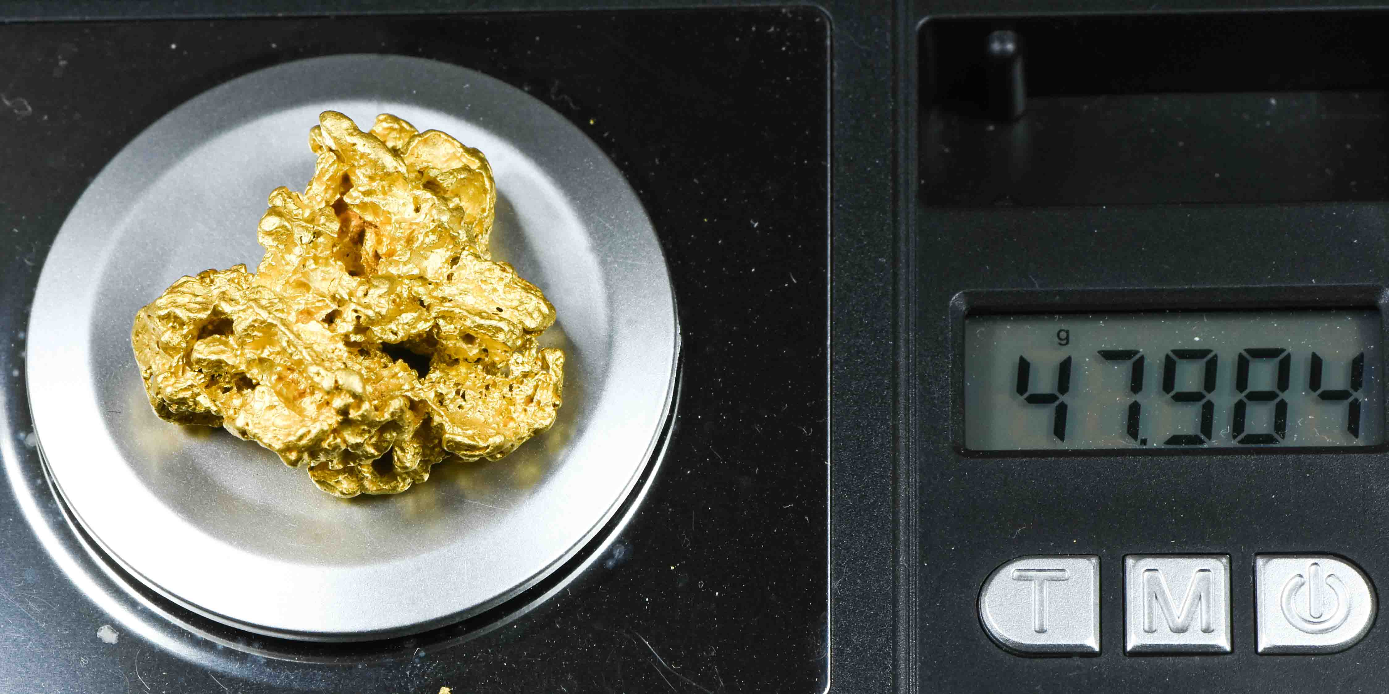 #1206 Natural Gold Nugget Australian 47.98 Grams Genuine
