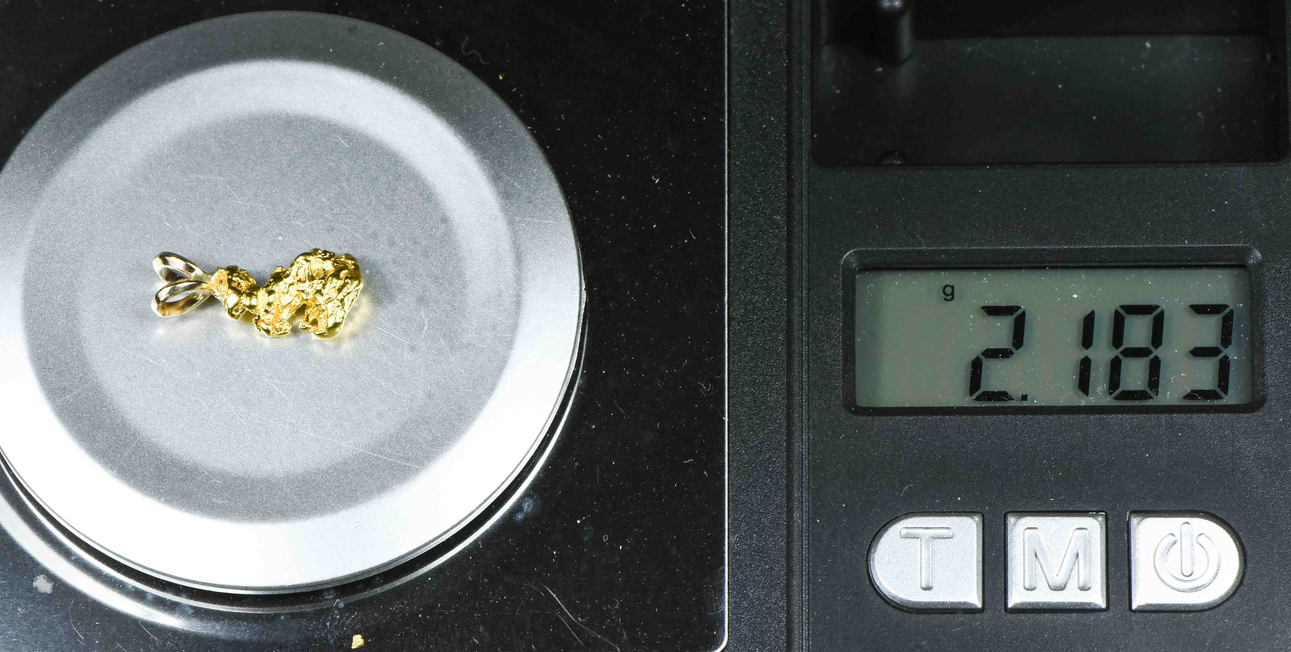 #564 Alaskan-Yukon BC Natural Gold Nugget  Pendant 2.18 Grams Authentic