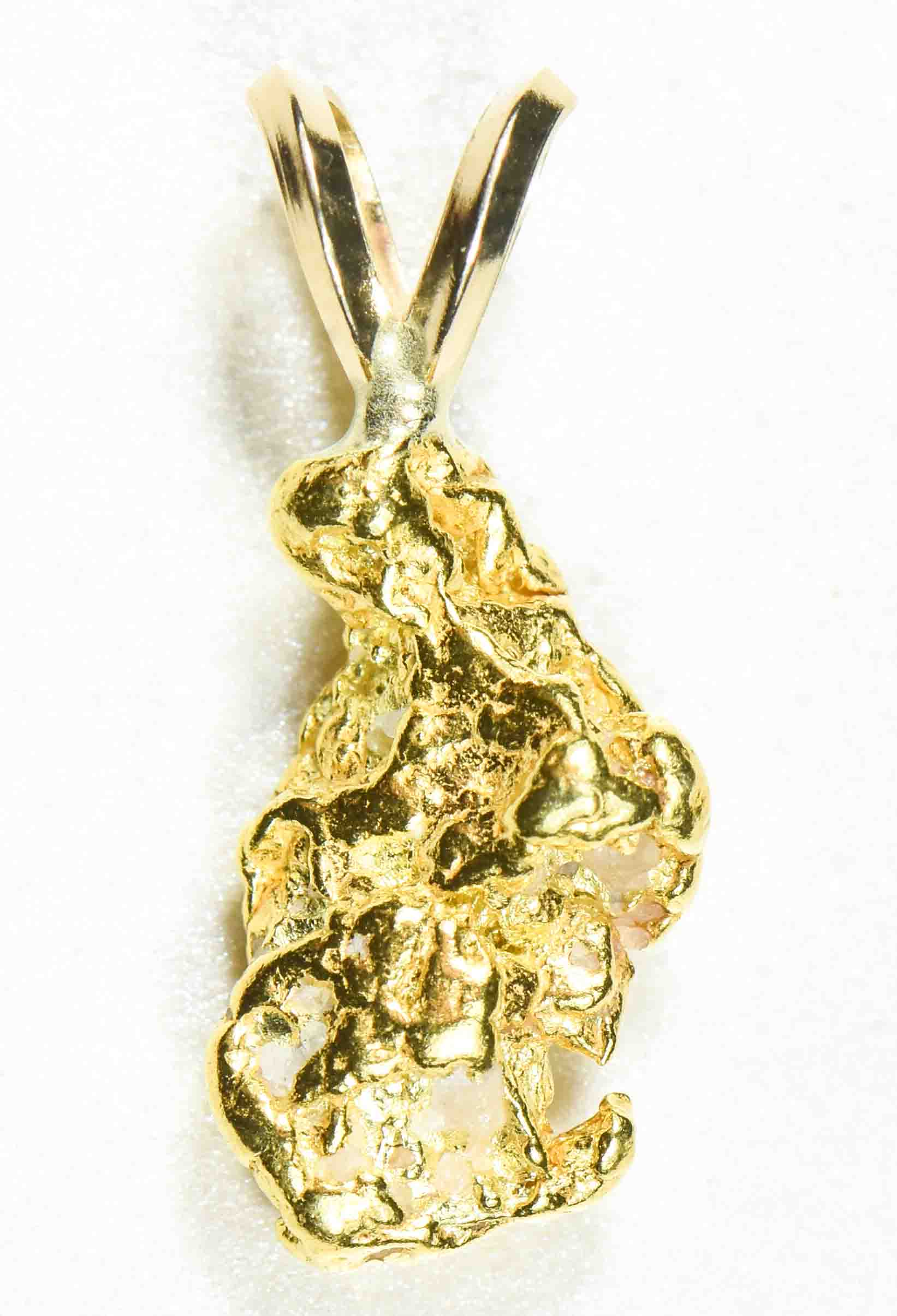 #584 Alaskan-Yukon BC Natural Gold Nugget  Pendant 2.81 Grams Authentic