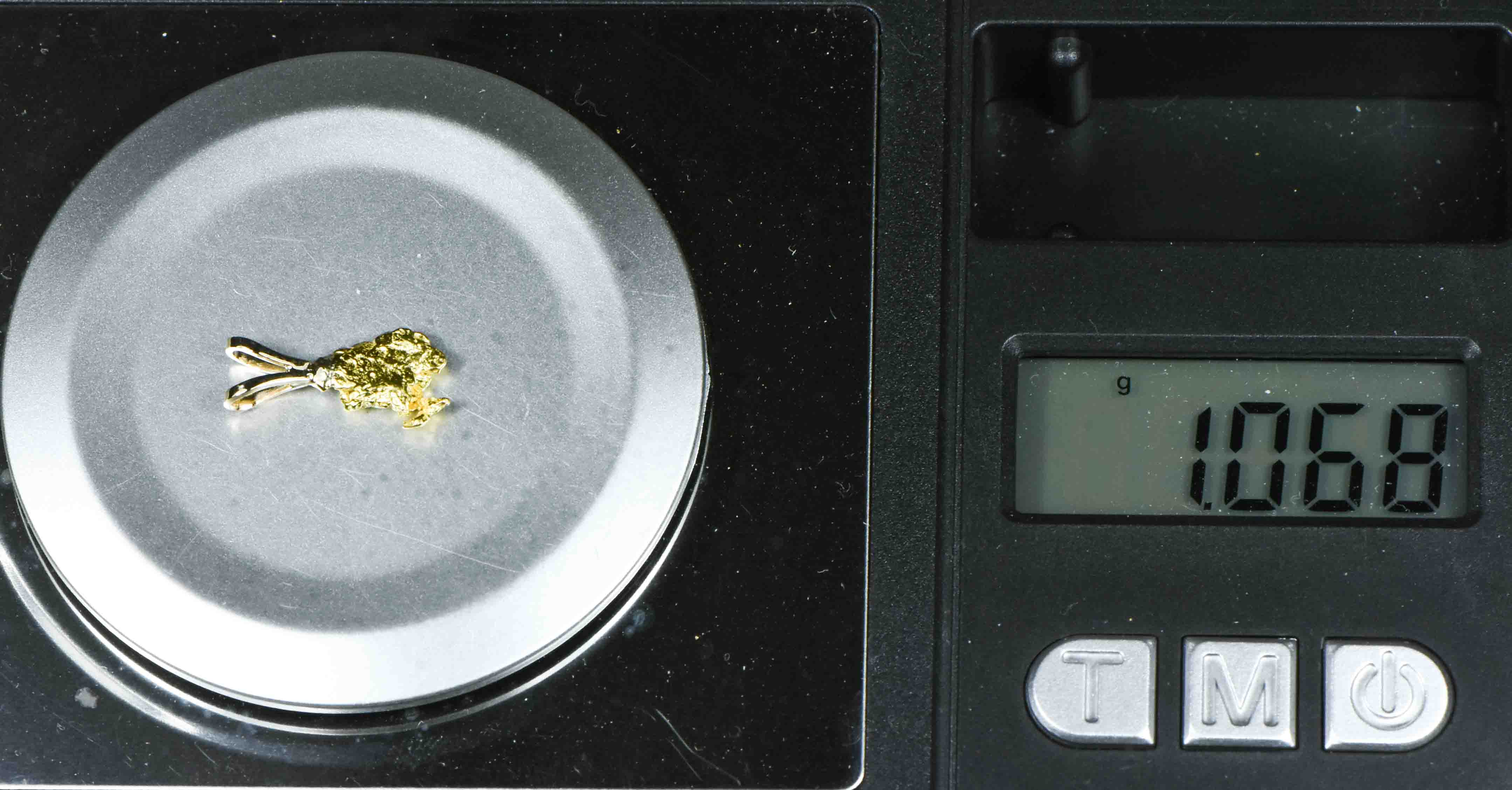 #585 Alaskan-Yukon BC Natural Gold Nugget  Pendant 1.06 Grams Authentic