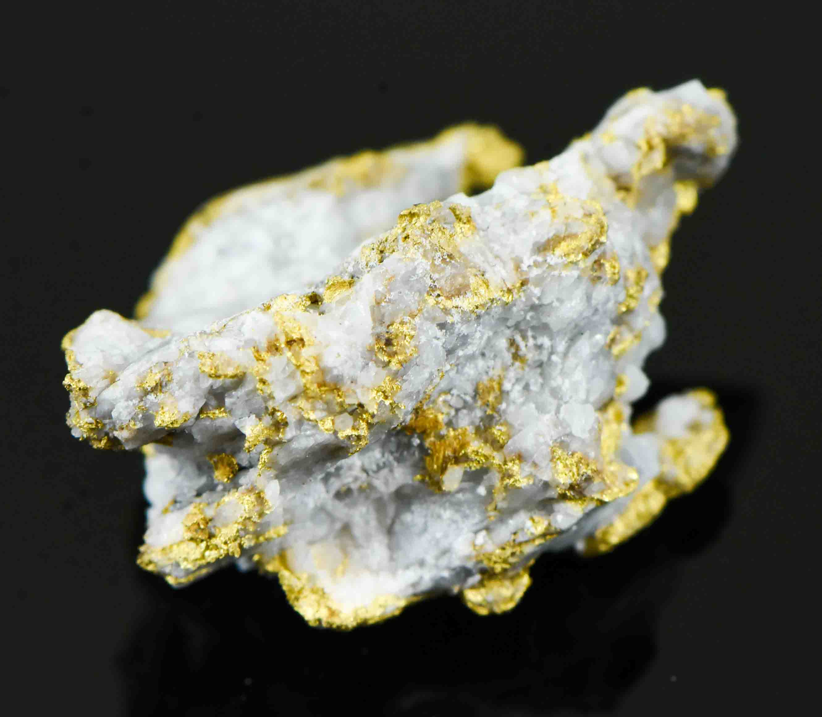#OM-148 Crystalline Gold Nugget Specimen 4.67 Grams Oriental Mine Sierra County California Rare