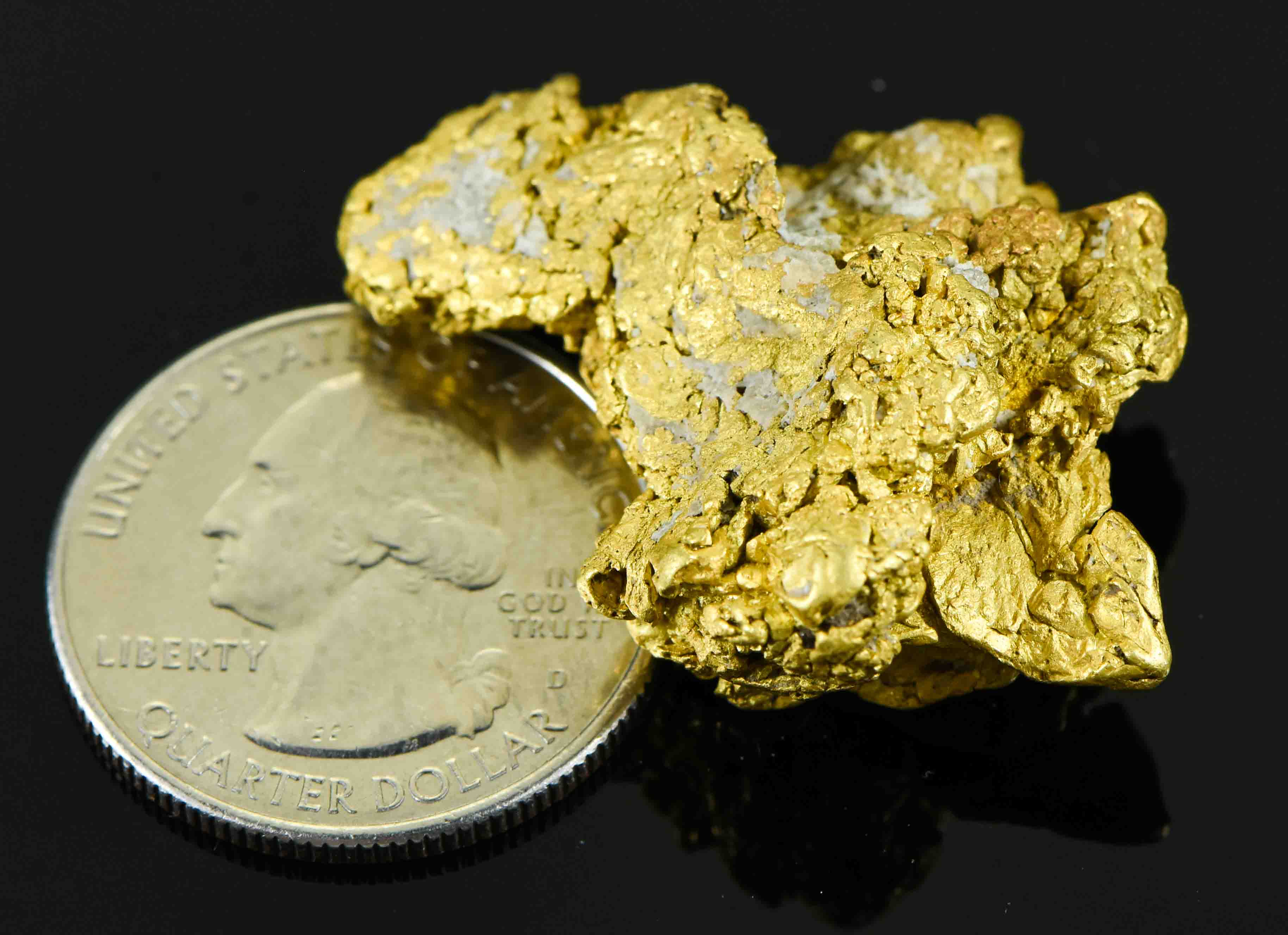 #1219 Natural Gold Nugget Australian 37.59 Grams Genuine