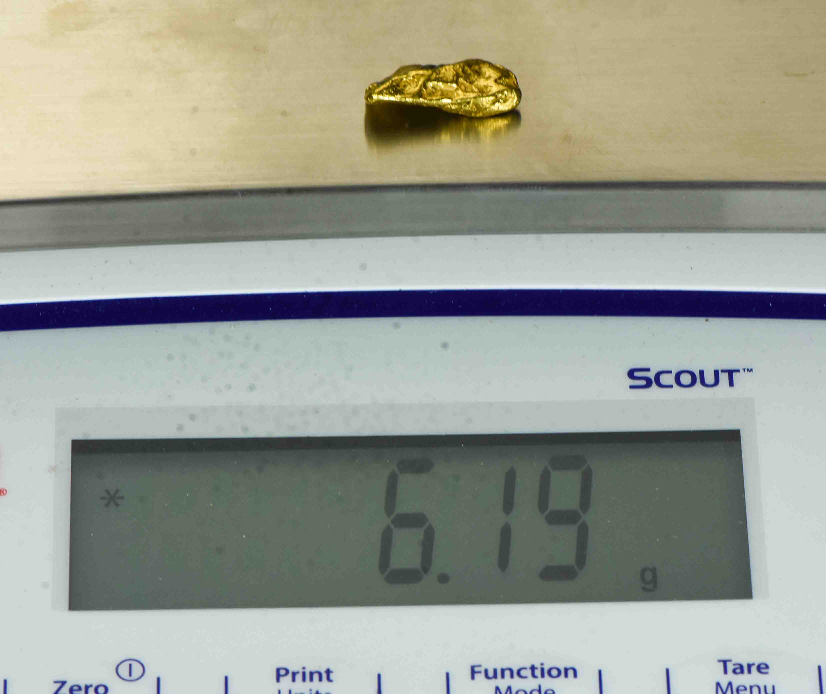 #361 Alaskan BC Natural Gold Nugget 6.19 Grams Genuine