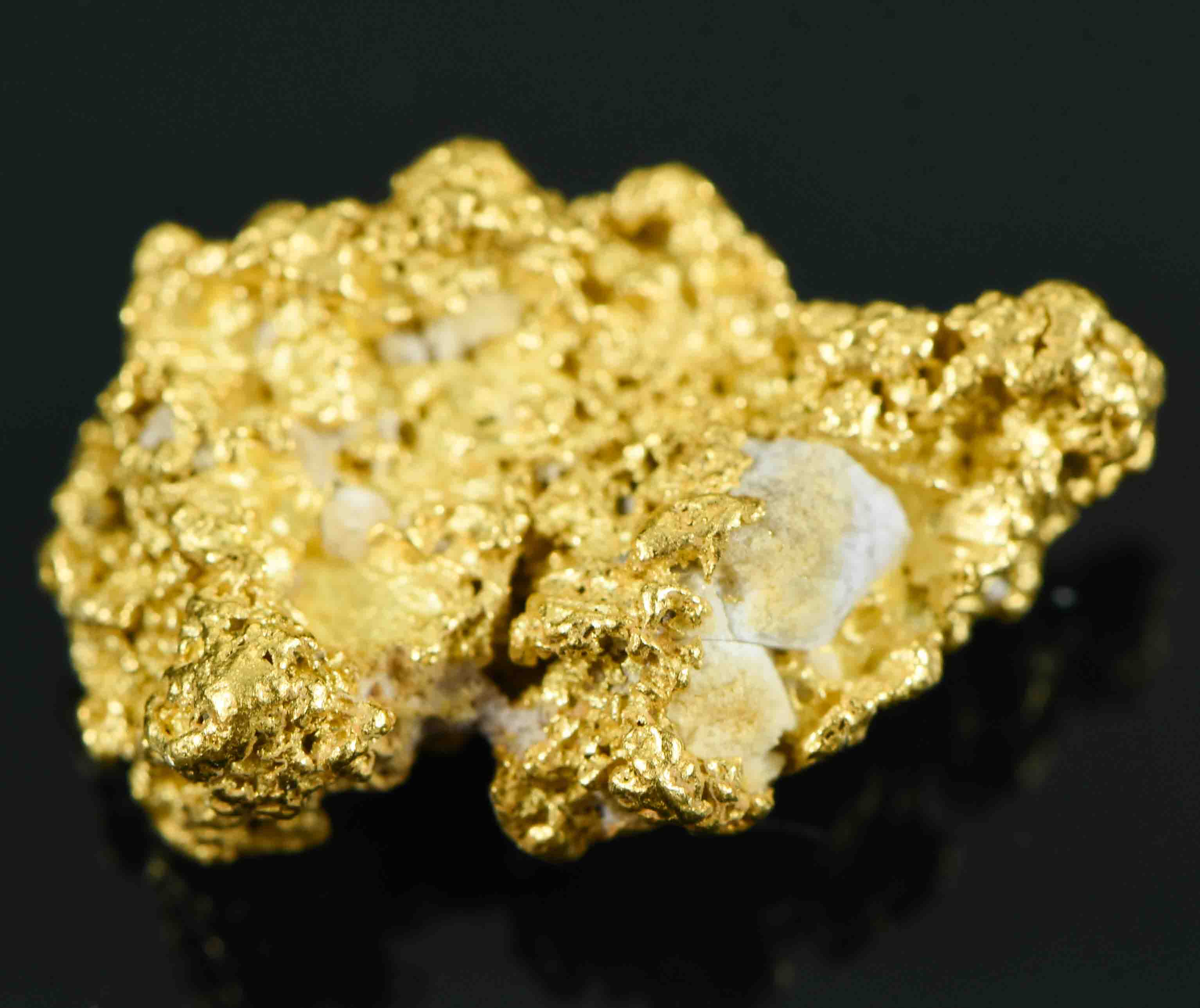 #32 Australian Natural Gold Nugget With Quartz Weighs 4.43 Grams.