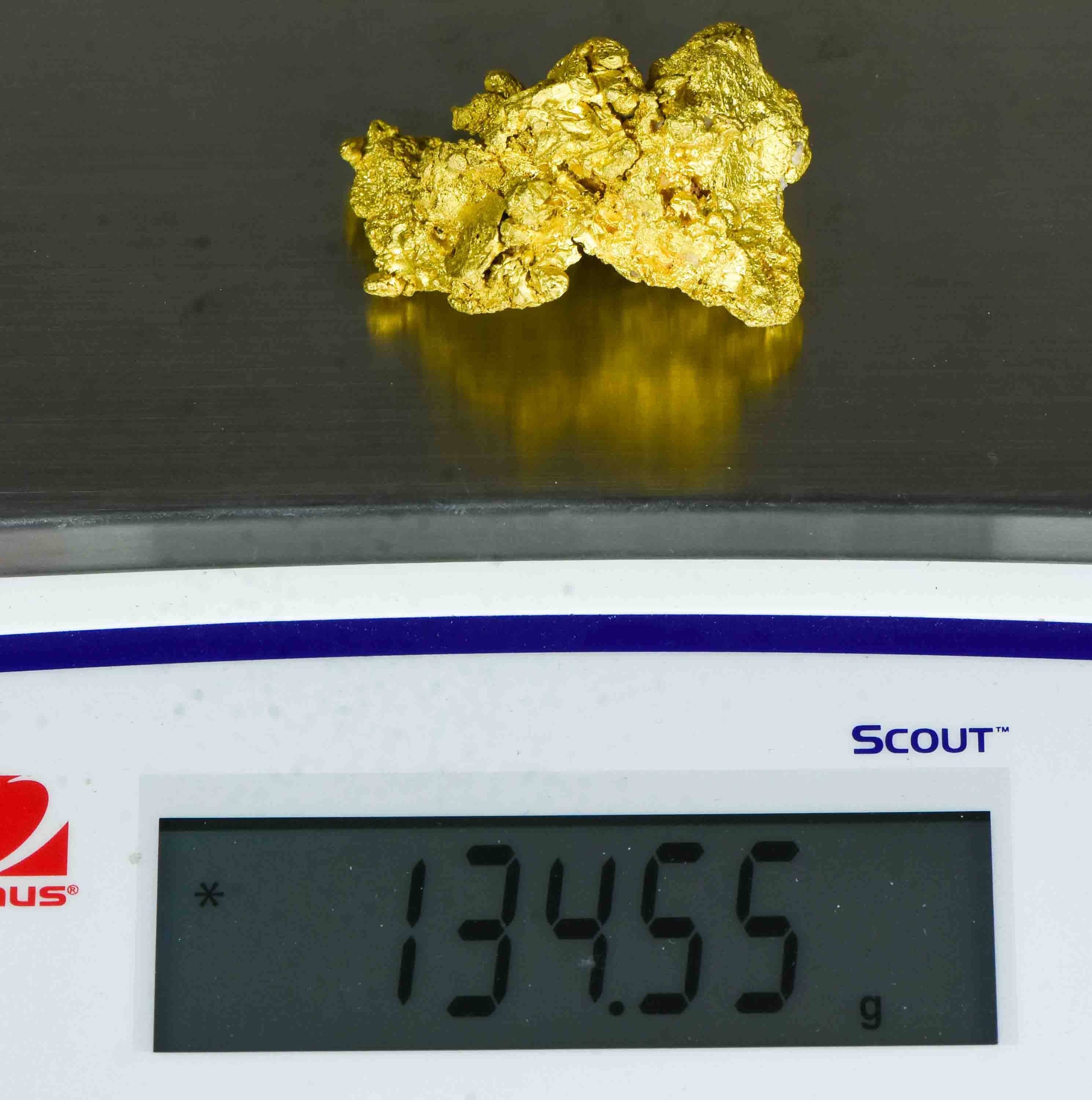 Large Natural Gold Nugget Australian 134.55 Grams 4.33 Troy Ounces Very Rare