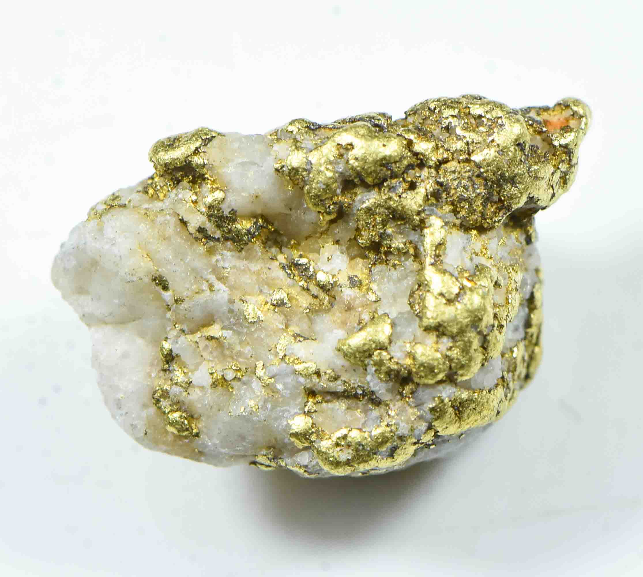 QN-87 "Alaskan BC Gold Nuggets with Quartz" Genuine 3.87 Grams