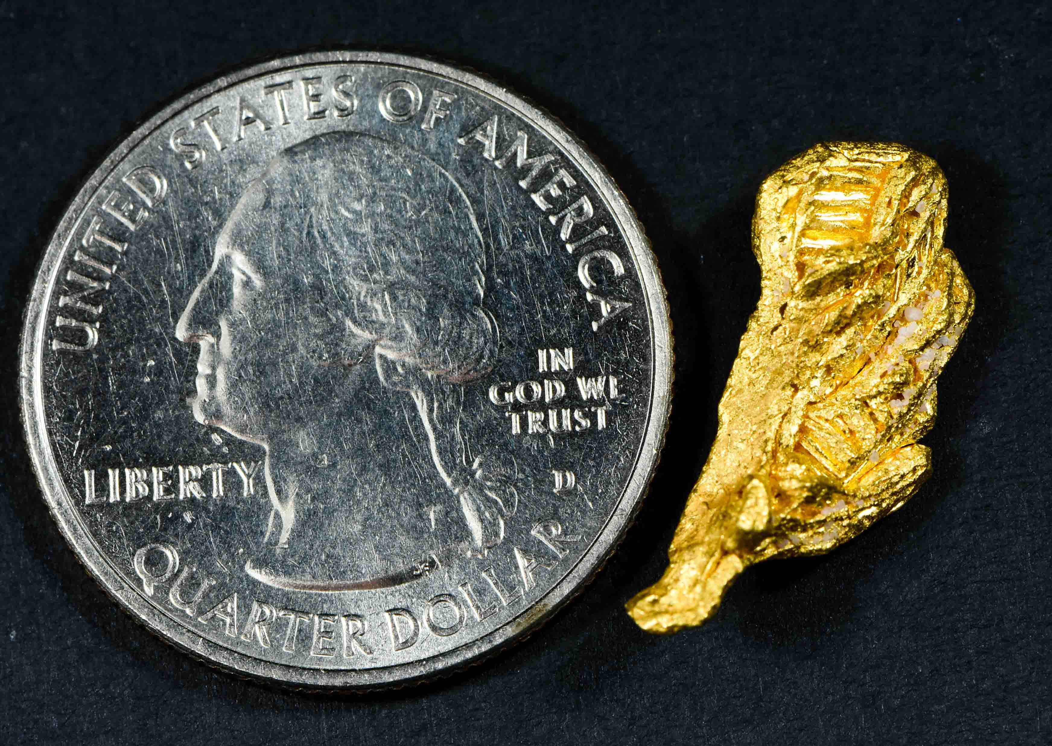 #6 Brazil Crystalline Natural Gold Nugget 3.92 Grams