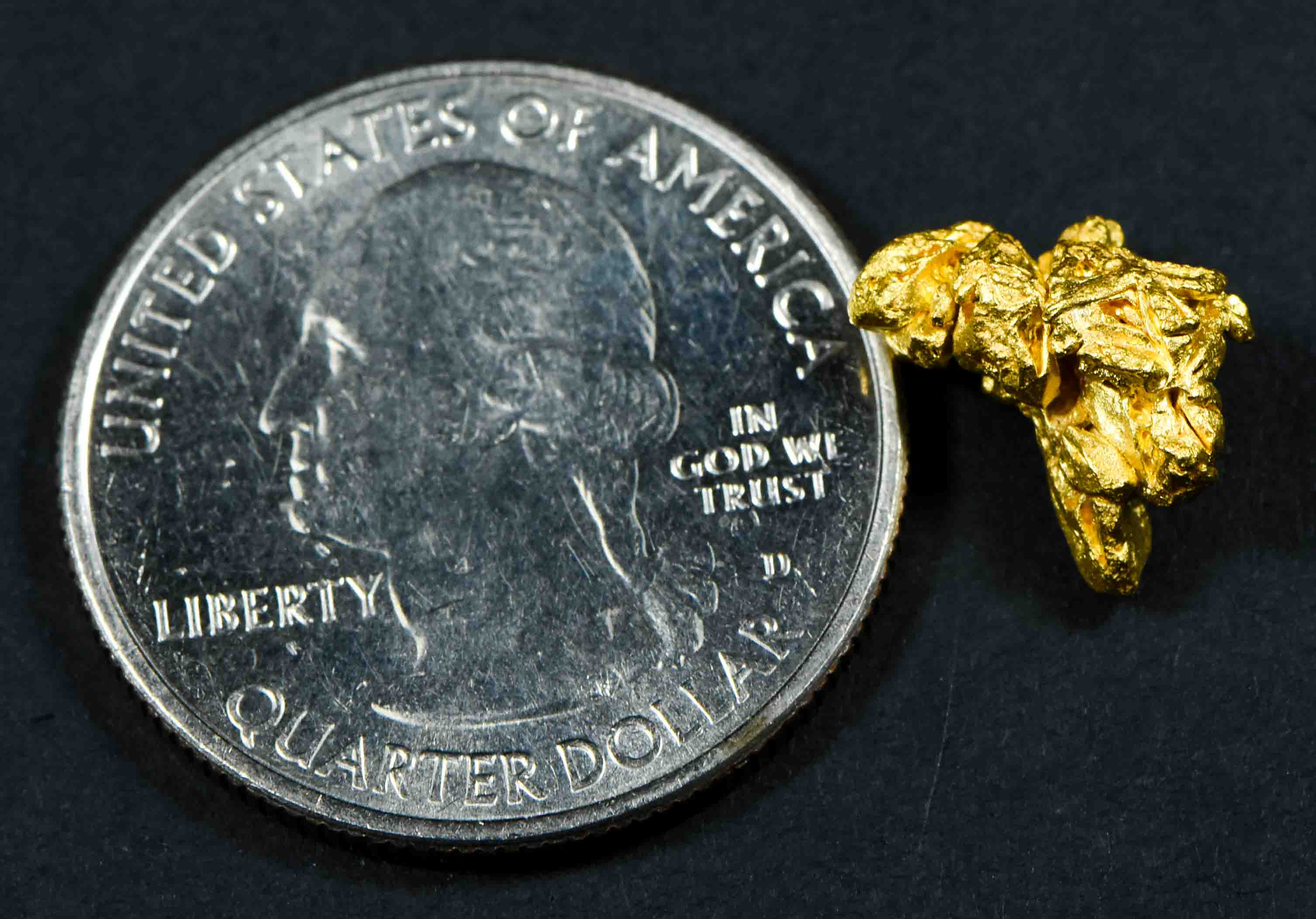 #12 Brazil Crystalline Natural Gold Nugget 2.88 Grams
