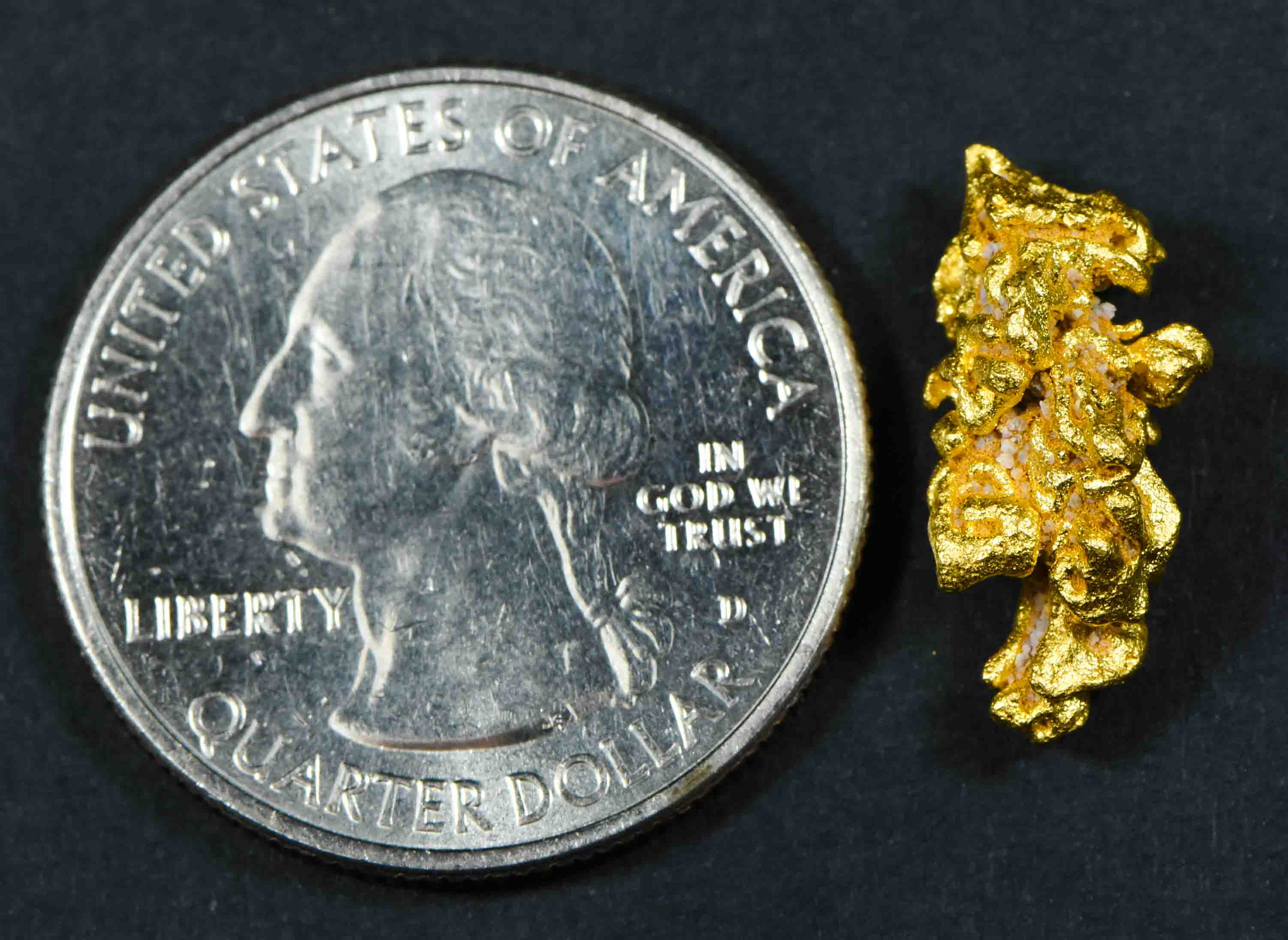 #16 Brazil Crystalline Natural Gold Nugget 3.33 Grams