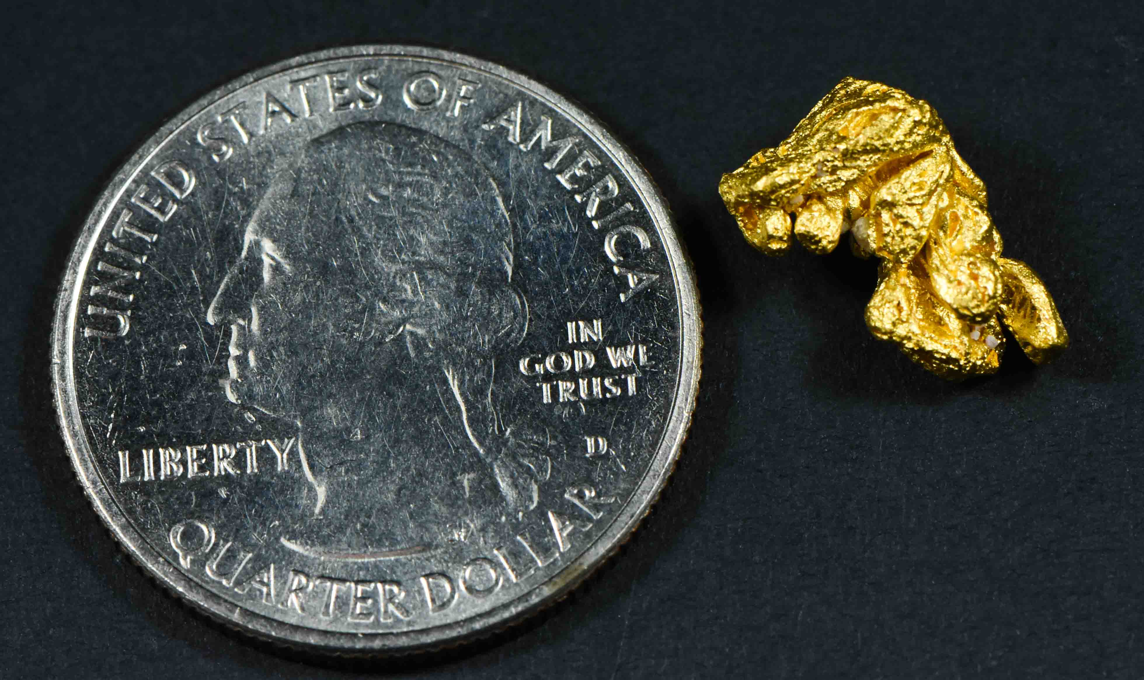 #17 Brazil Crystalline Natural Gold Nugget 2.60 Grams