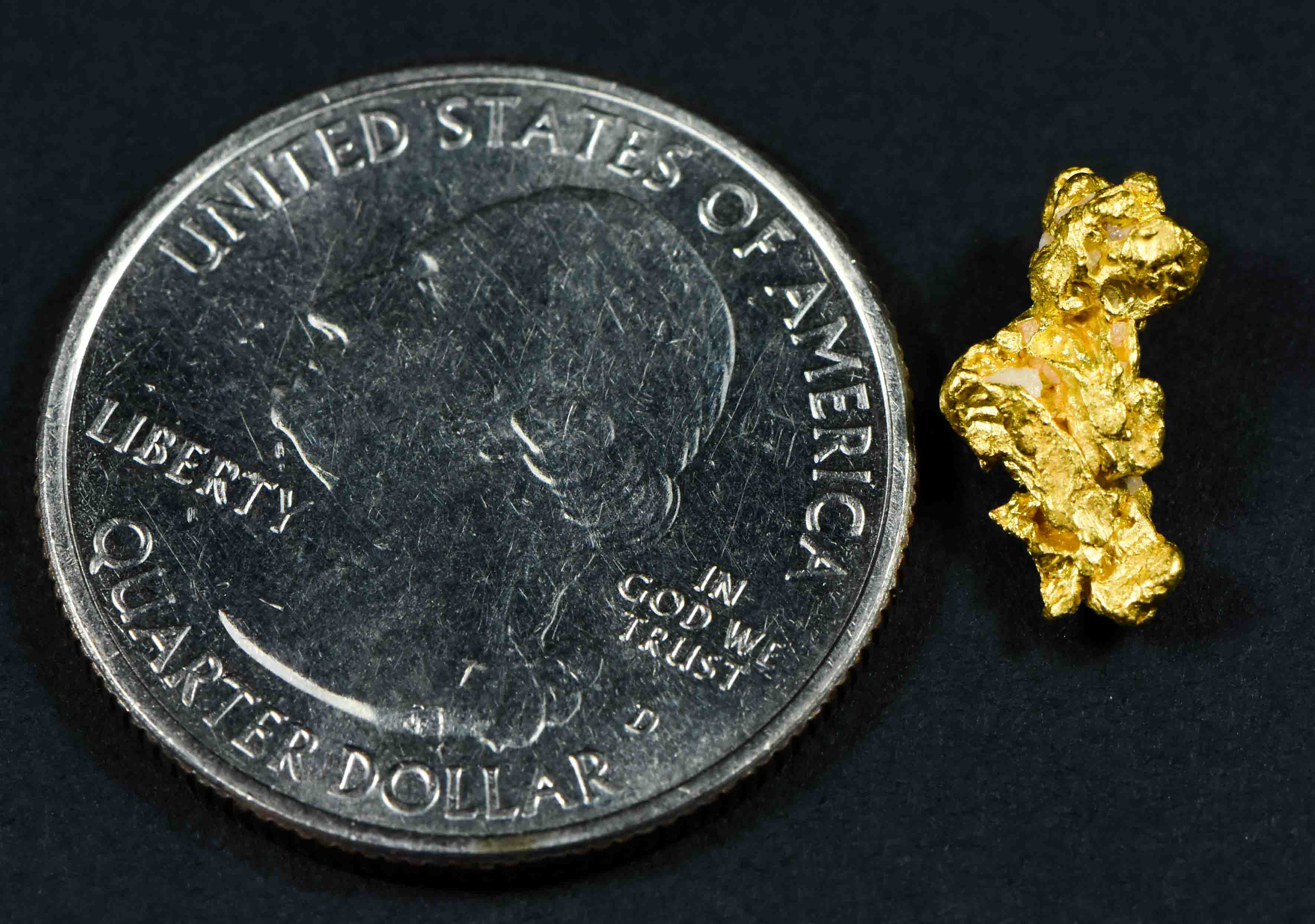 #18 Brazil Crystalline Natural Gold Nugget 1.64 Grams
