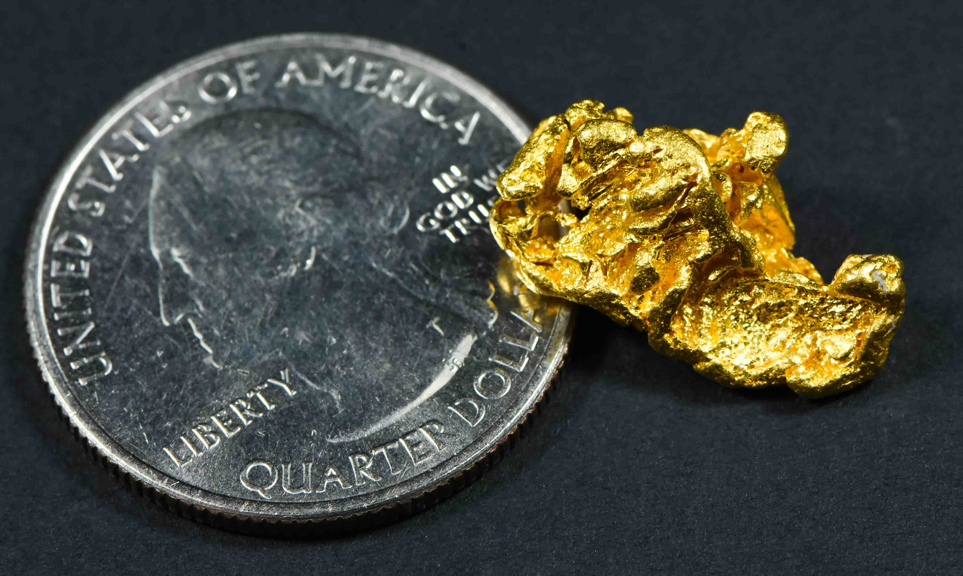 #20 Brazil Crystalline Natural Gold Nugget 4.63 Grams