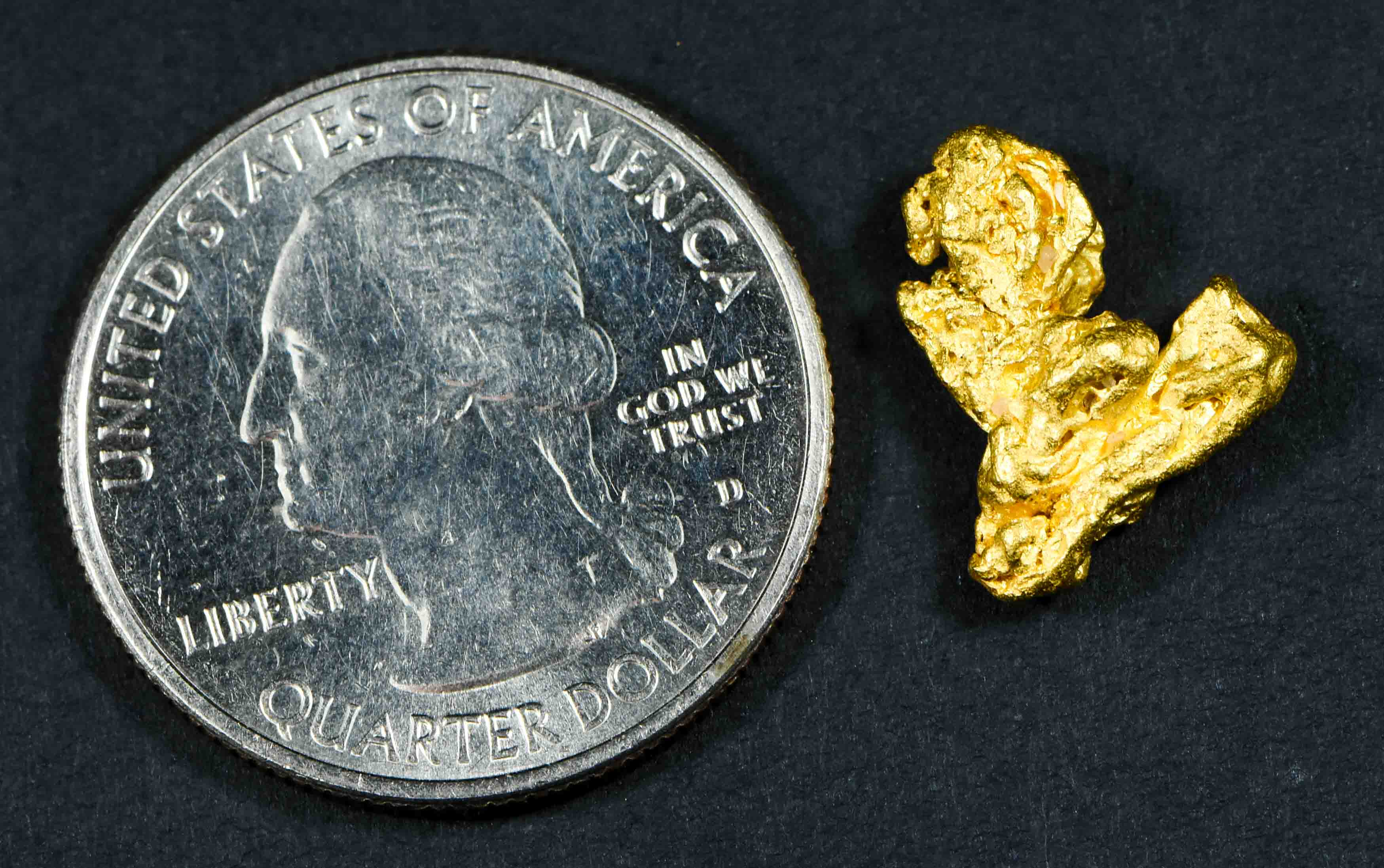 #23 Brazil Crystalline Natural Gold Nugget 2.97 Grams