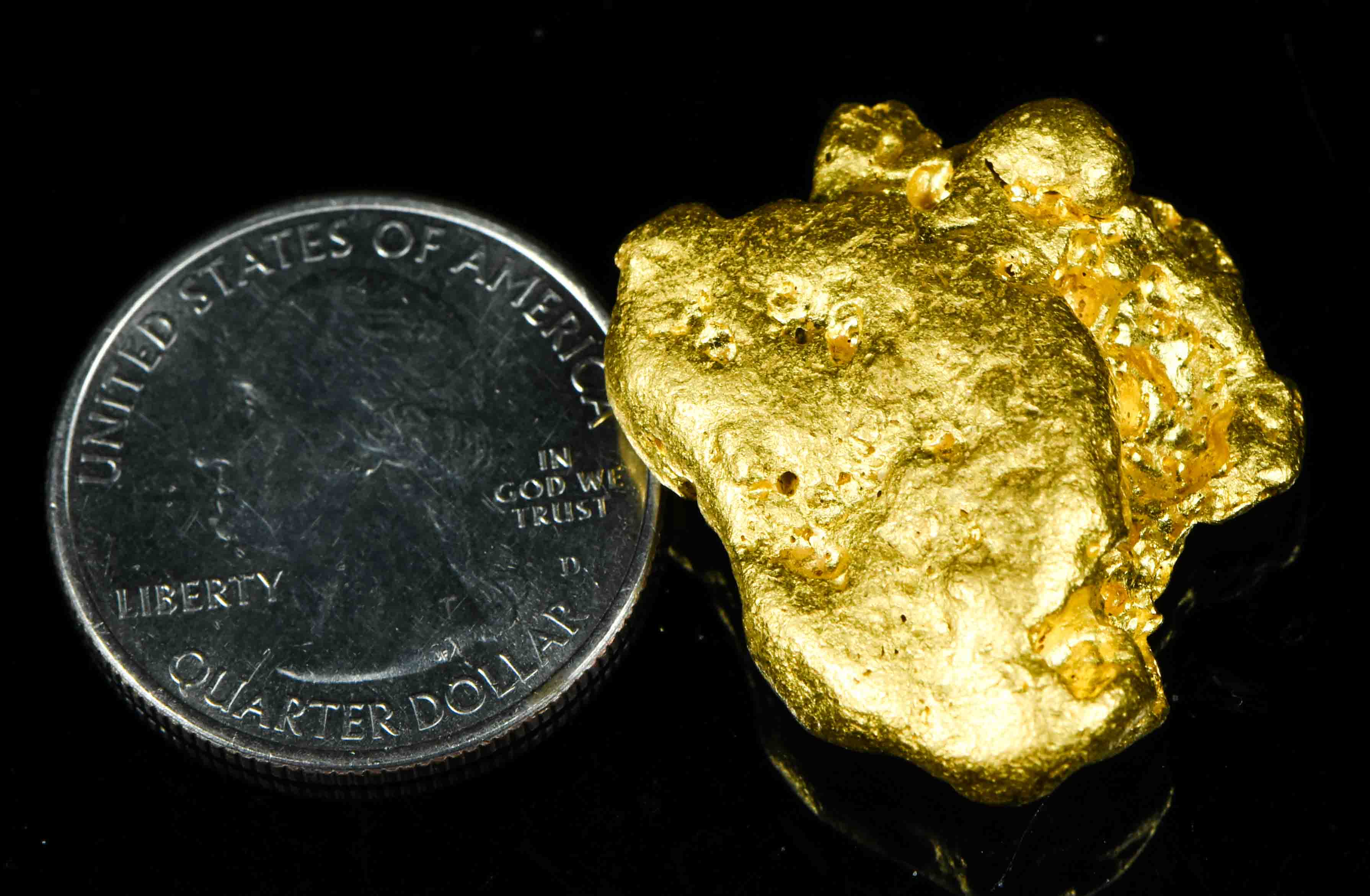 #1211 Natural Gold Nugget Australian 39.10 Grams Genuine
