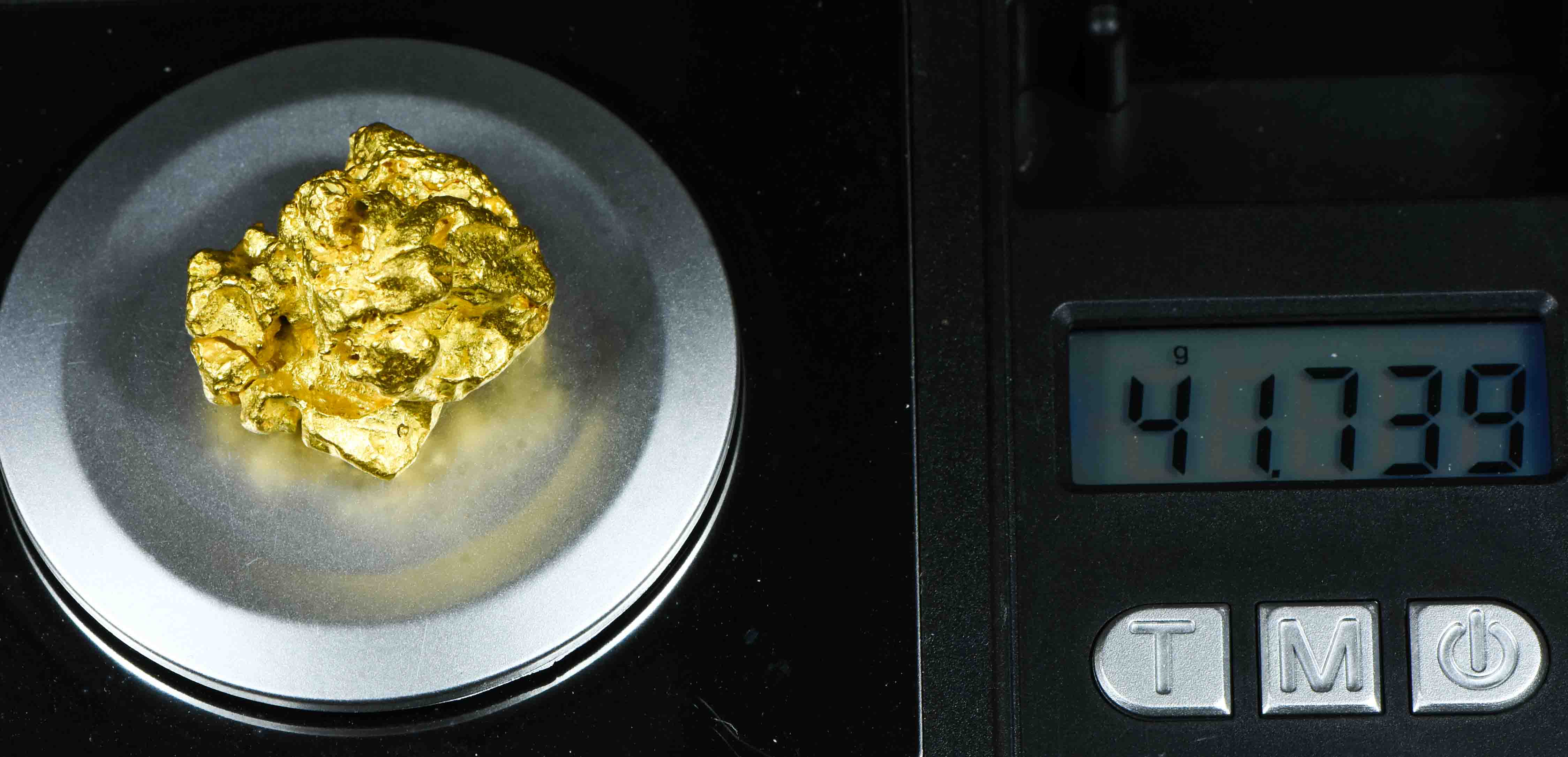 #1214 Natural Gold Nugget Australian 41.73 Grams Genuine
