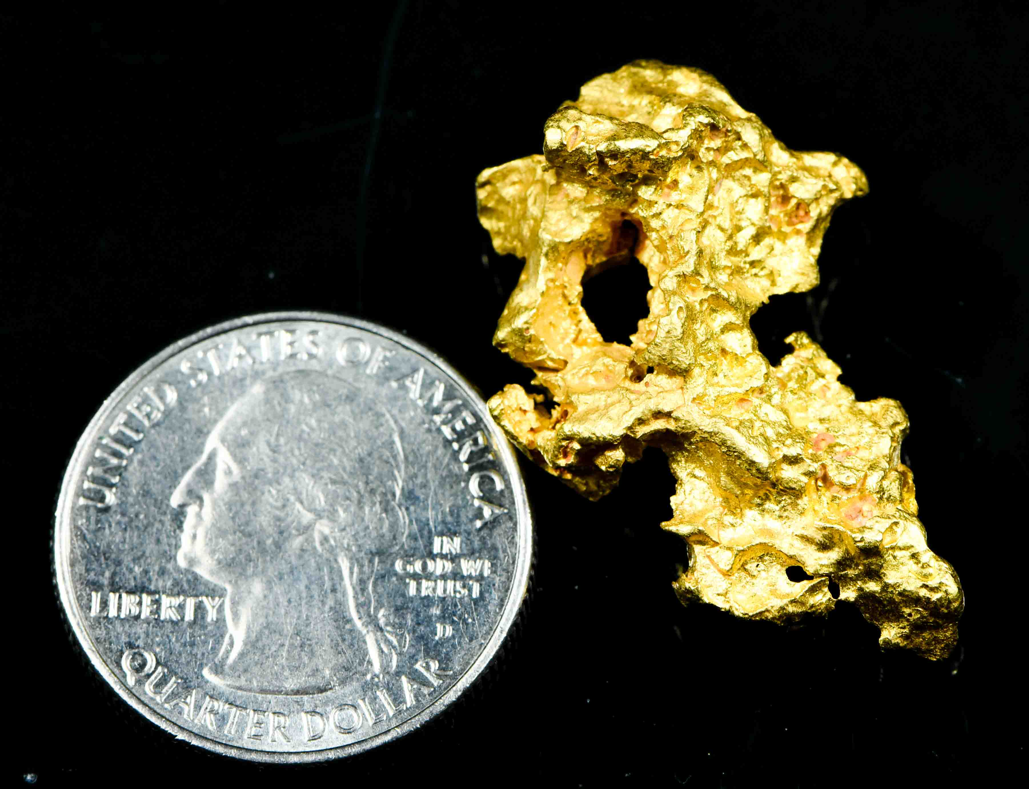 #1210 Natural Gold Nugget Australian 20.67 Grams Genuine