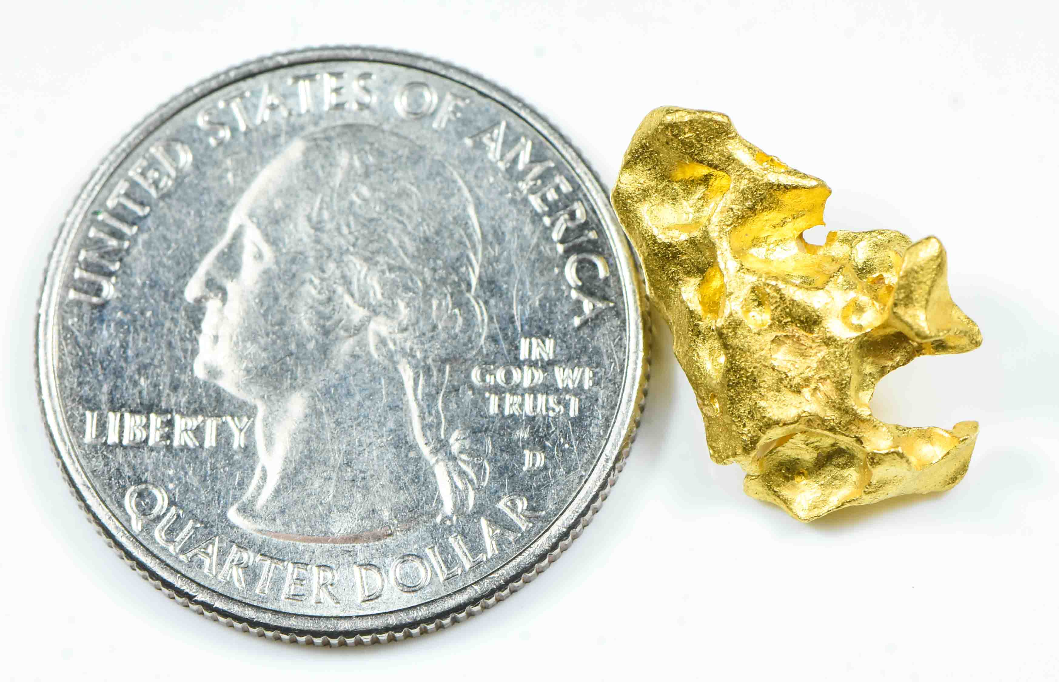 #1165 Natural Gold Nugget Australian 5.38 Grams Genuine