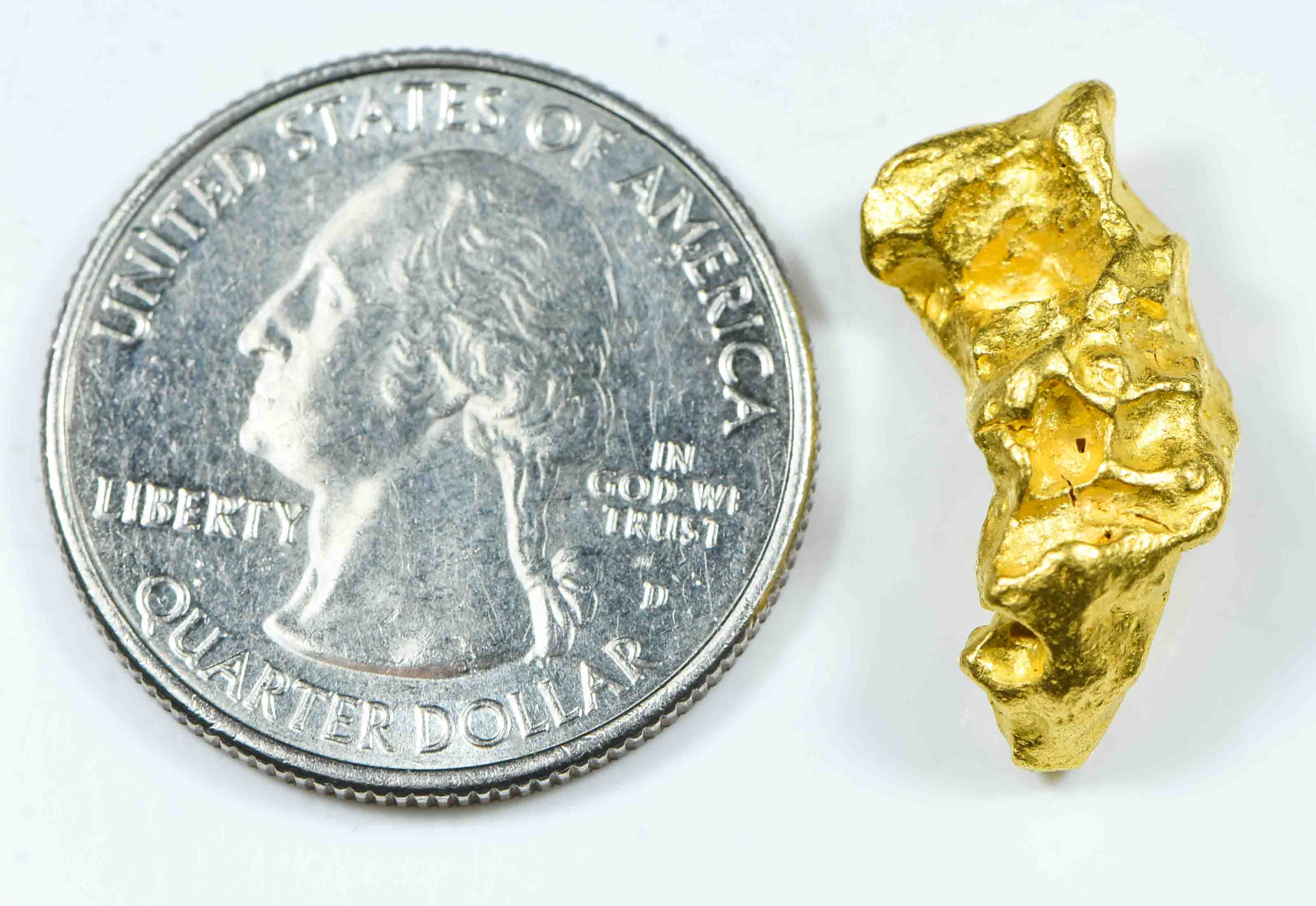 #1166 Natural Gold Nugget Australian 6.87 Grams Genuine