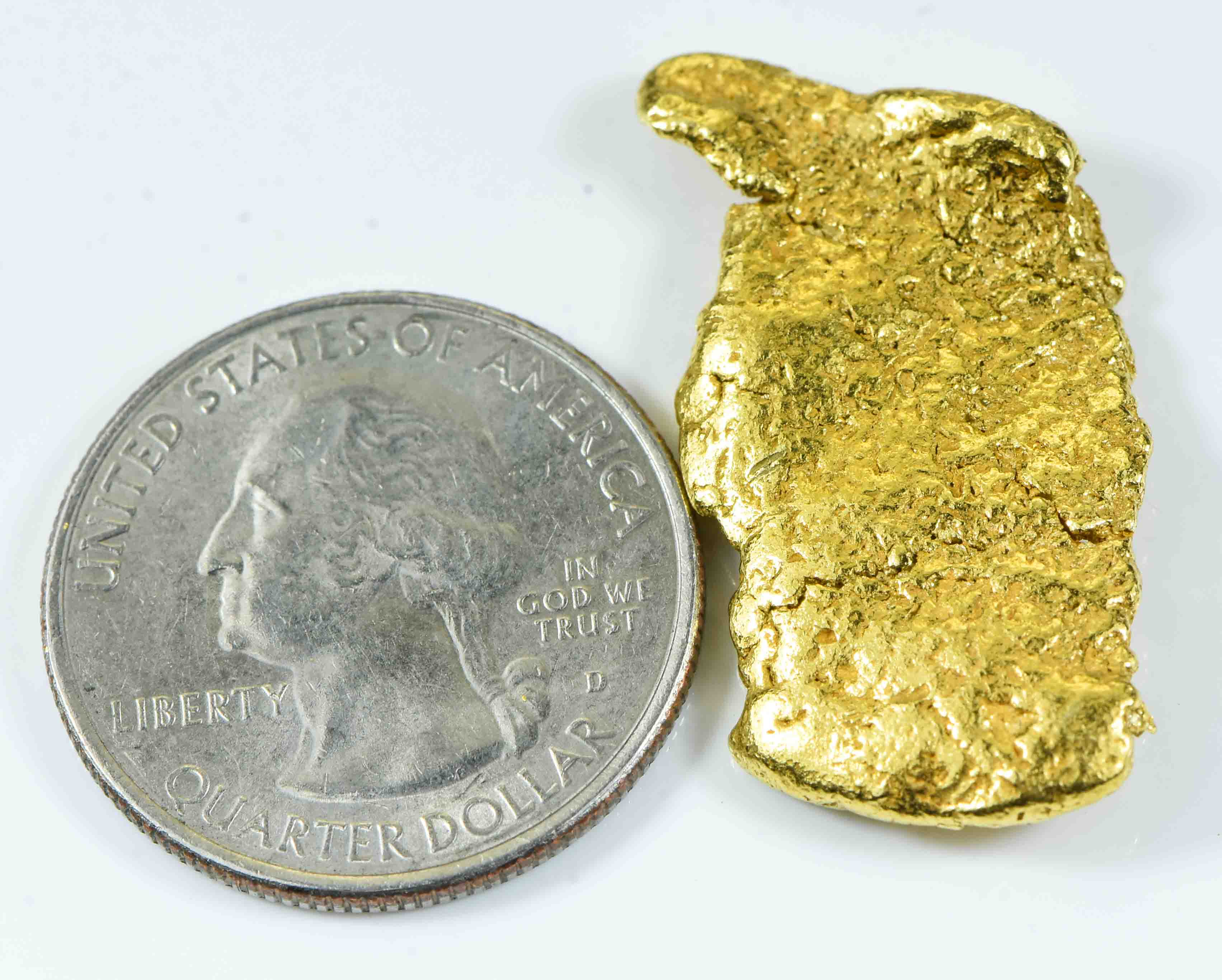 #477 Alaskan BC Natural Gold Nugget 12.26 Grams Genuine