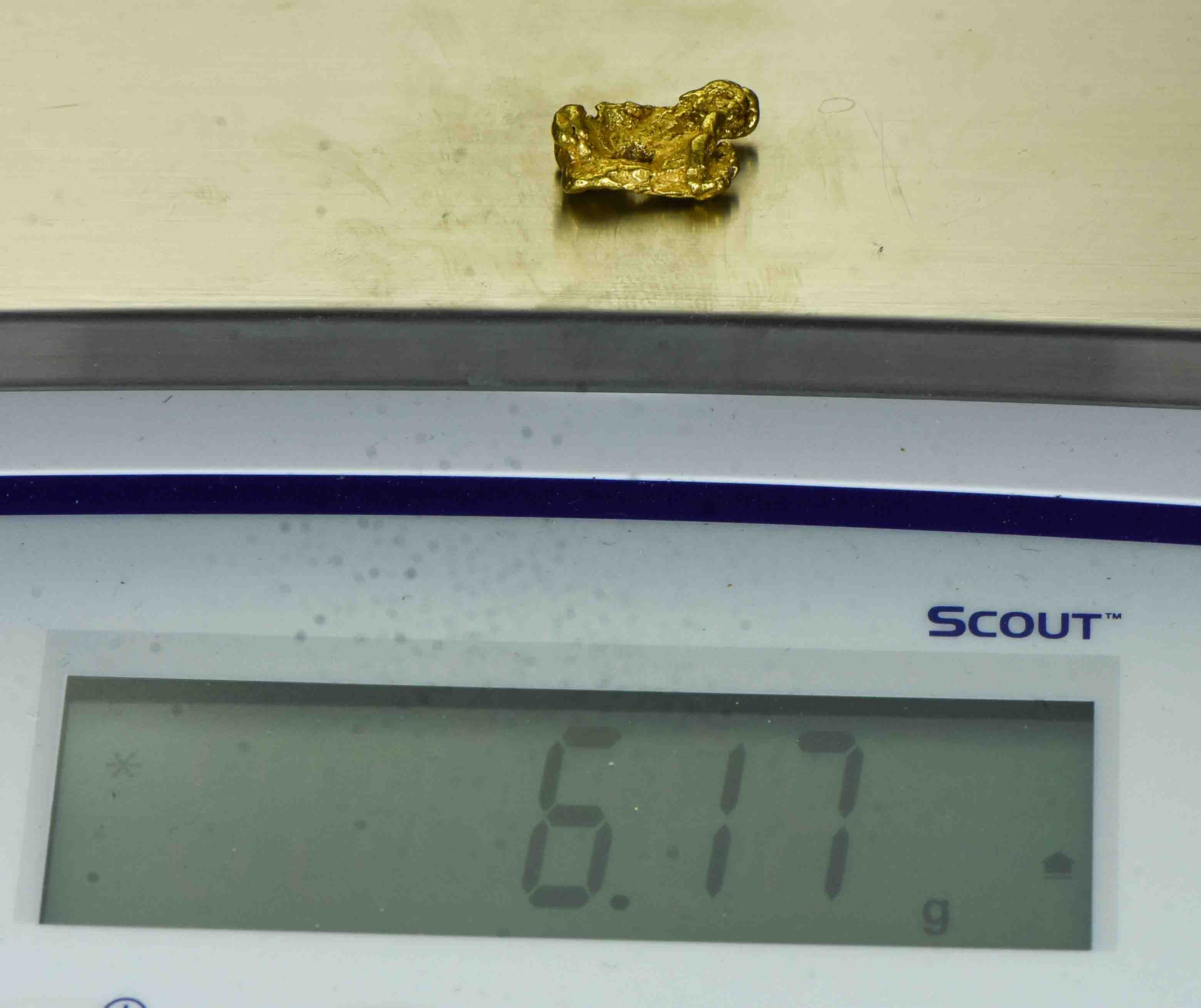 #524 Alaskan BC Natural Gold Nugget 6.17 Grams Genuine