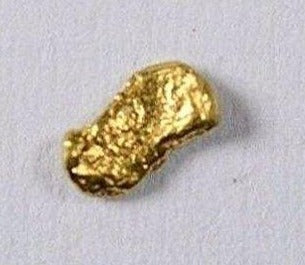 Alaskan-Yukon Bc Gold Rush Natural Nugget 0.10 Grams Genuine Alaska .10-.34