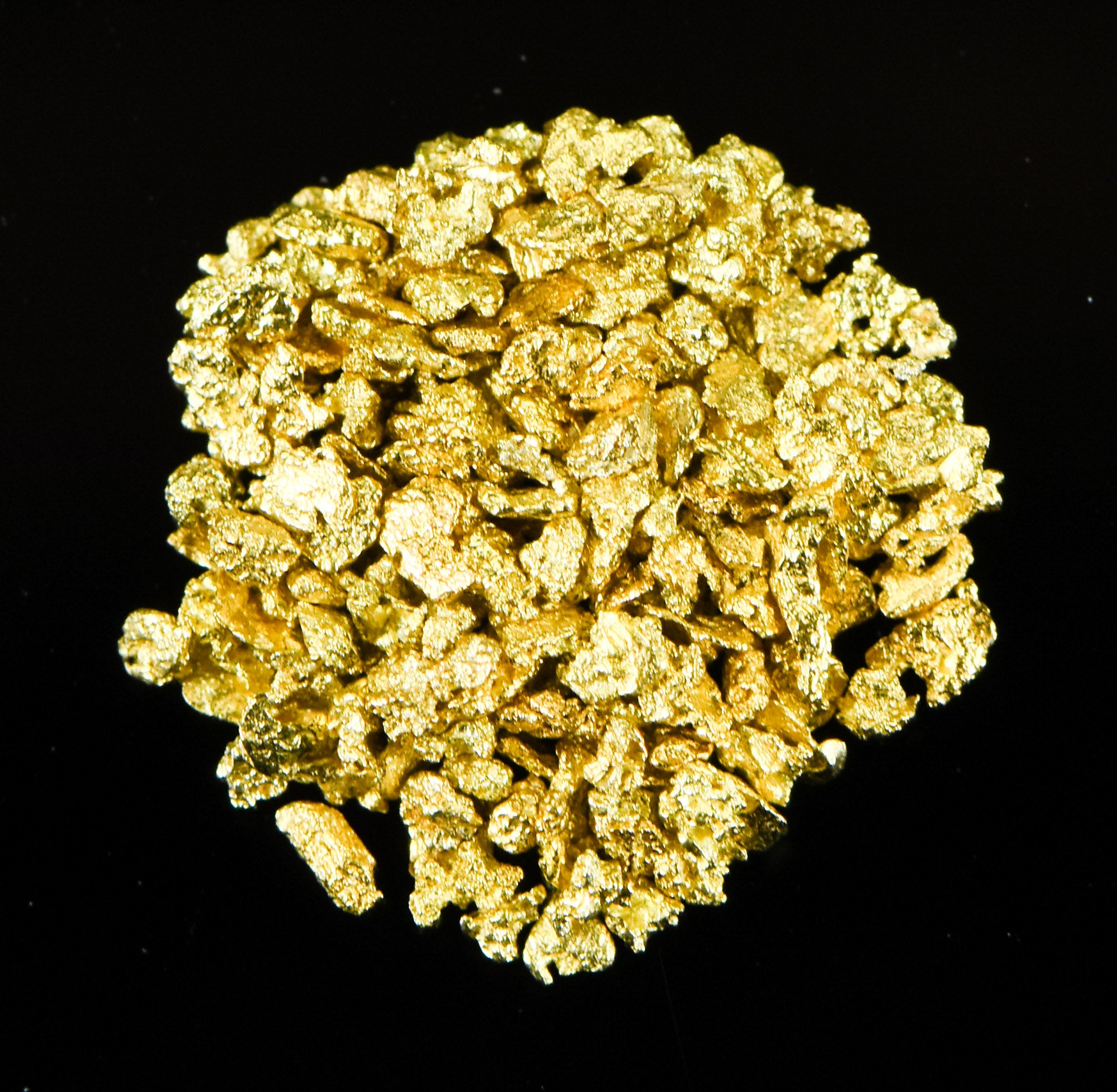 Alaskan Yukon Gold Rush Nuggets #25 Mesh .025 Troy Oz.78 Gram or1/2 DWT