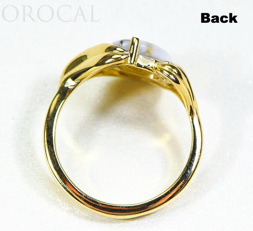Gold Quartz Ladies Ring "Orocal" RL1137DQ Genuine Hand Crafted Jewelry - 14K Gold Casting