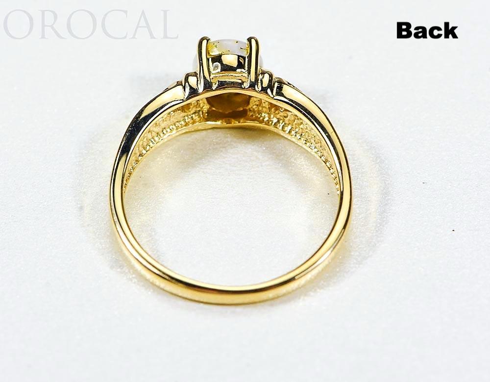 Gold Quartz Ladies Ring "Orocal" RL736D3Q Genuine Hand Crafted Jewelry - 14K Gold Casting