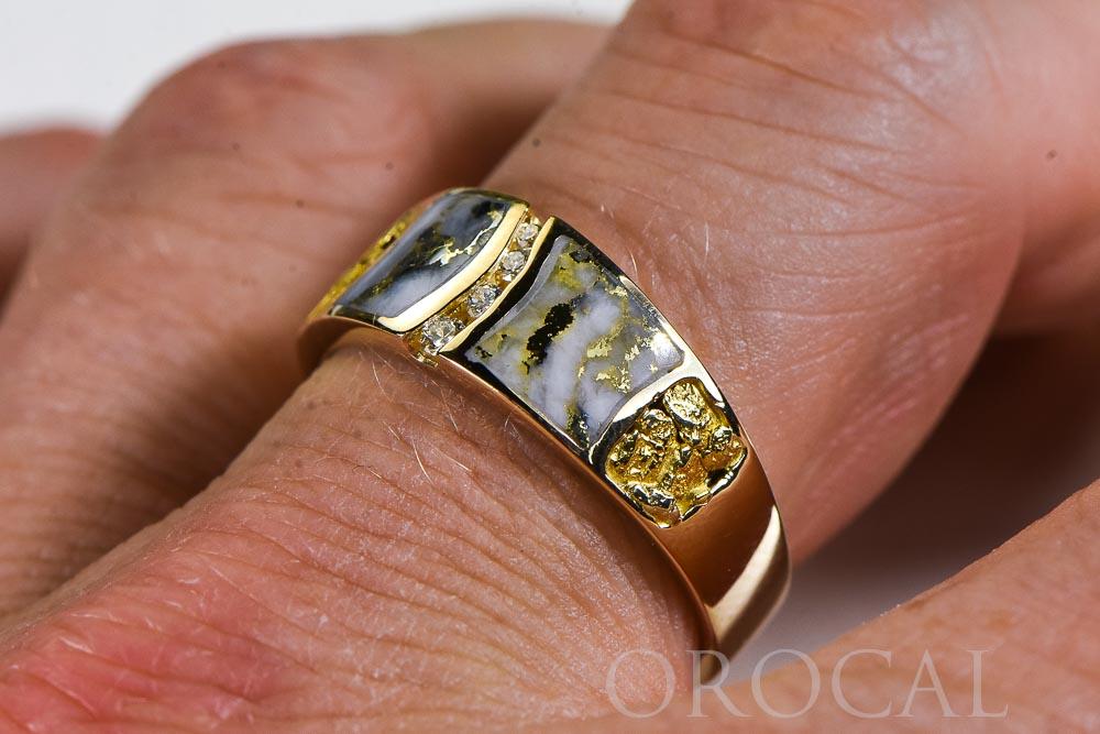Gold Quartz Ring "Orocal" RMDL58SD9NQ Genuine Hand Crafted Jewelry - 14K Gold Casting