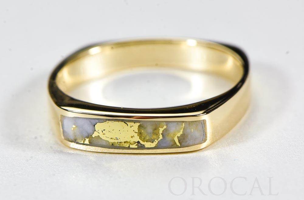 Gold Quartz Ring "Orocal" RM902Q Genuine Hand Crafted Jewelry - 14K Gold Casting