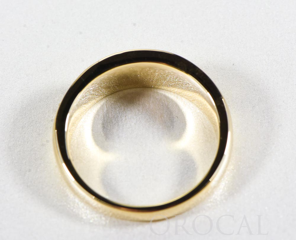 Gold Nugget Men's Ring "Orocal" RM732D12 Genuine Hand Crafted Jewelry - 14K Casting