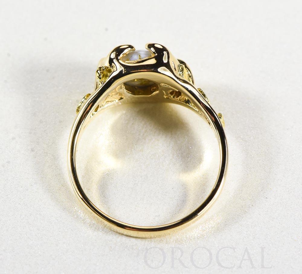 Gold Quartz Ladies Ring "Orocal" RL660Q Genuine Hand Crafted Jewelry - 14K Gold Casting