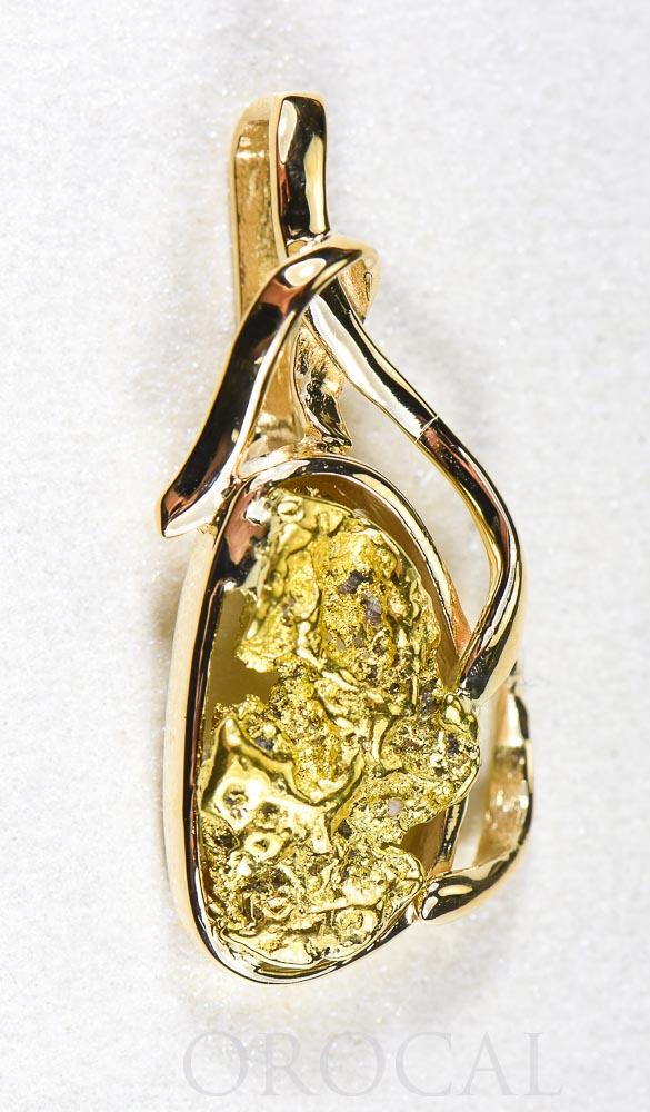 14k Gold Gold Nugget Charm Necklace 14K Gold Nugget For Sale At