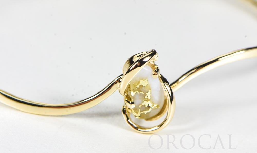 Gold Quartz Bracelet "Orocal" BBWN784SQ Genuine Hand Crafted Jewelry - 14K Gold Casting