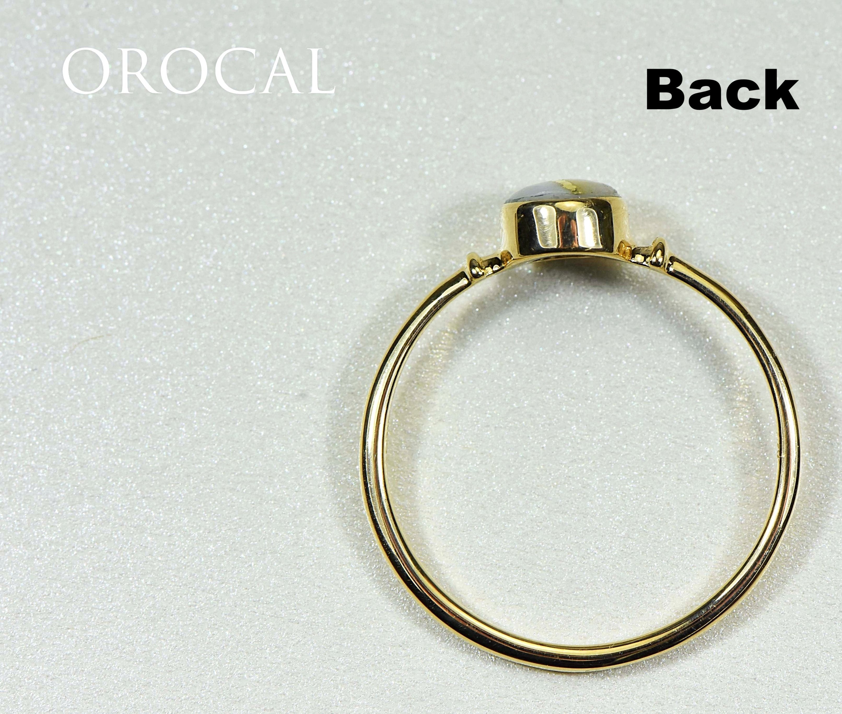 Gold Quartz Ring "Orocal" RL680Q Genuine Hand Crafted Jewelry - 14K Gold Casting
