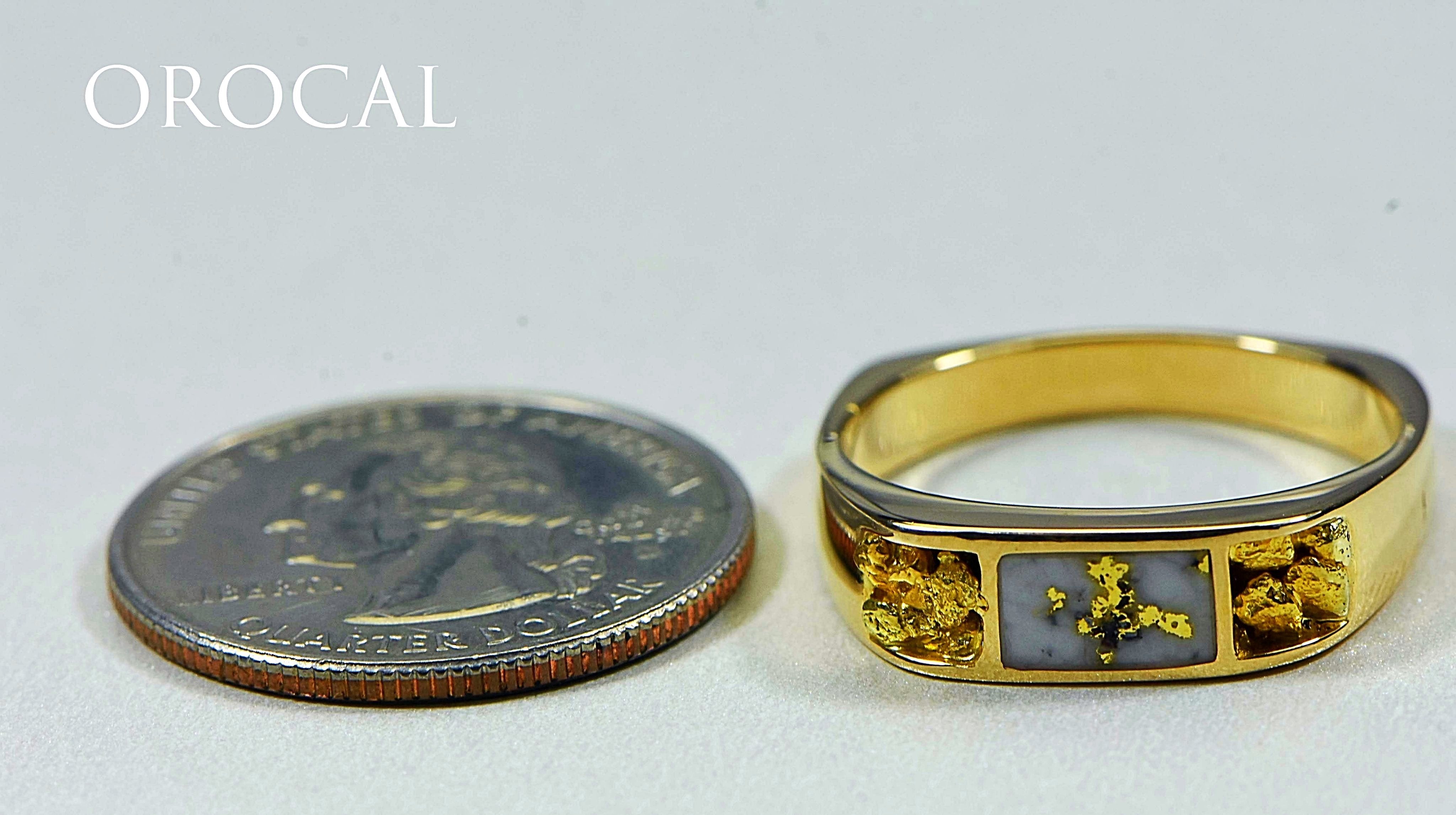 Gold Quartz Ring "Orocal" RM656NQ Genuine Hand Crafted Jewelry - 14K Gold Casting